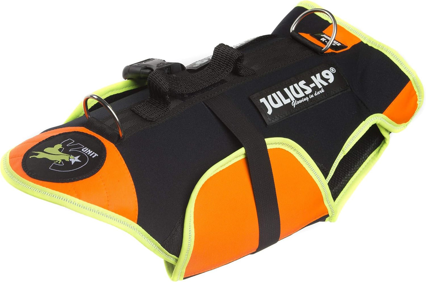 IDC multifunktionale Hundeweste 3in1, S Schwarz und Neon