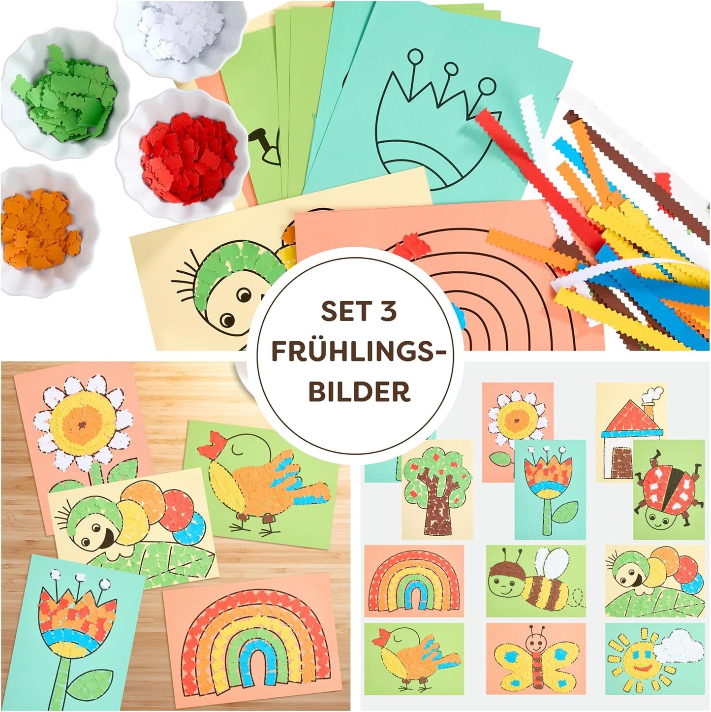 Frühlings-Bastelset für Kinder ab 3 Jahren