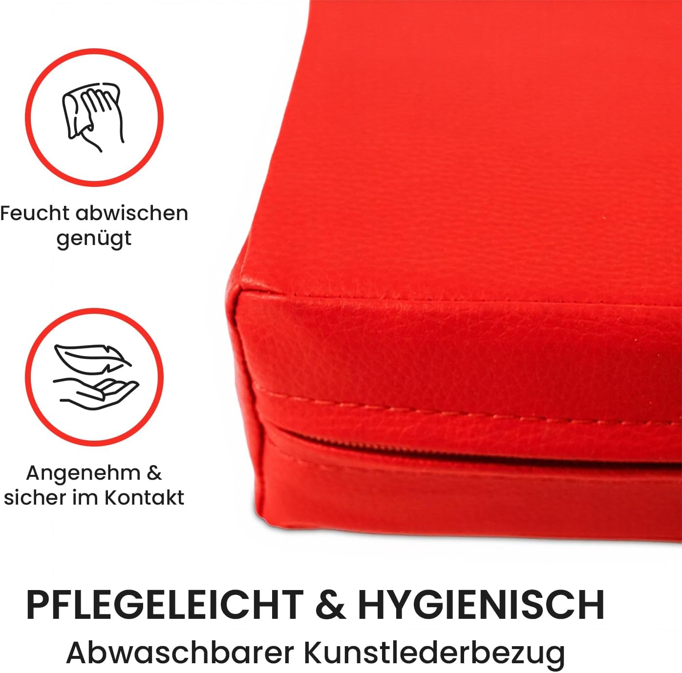 Weichboden- & Turnmatte, Rot / Schwarz