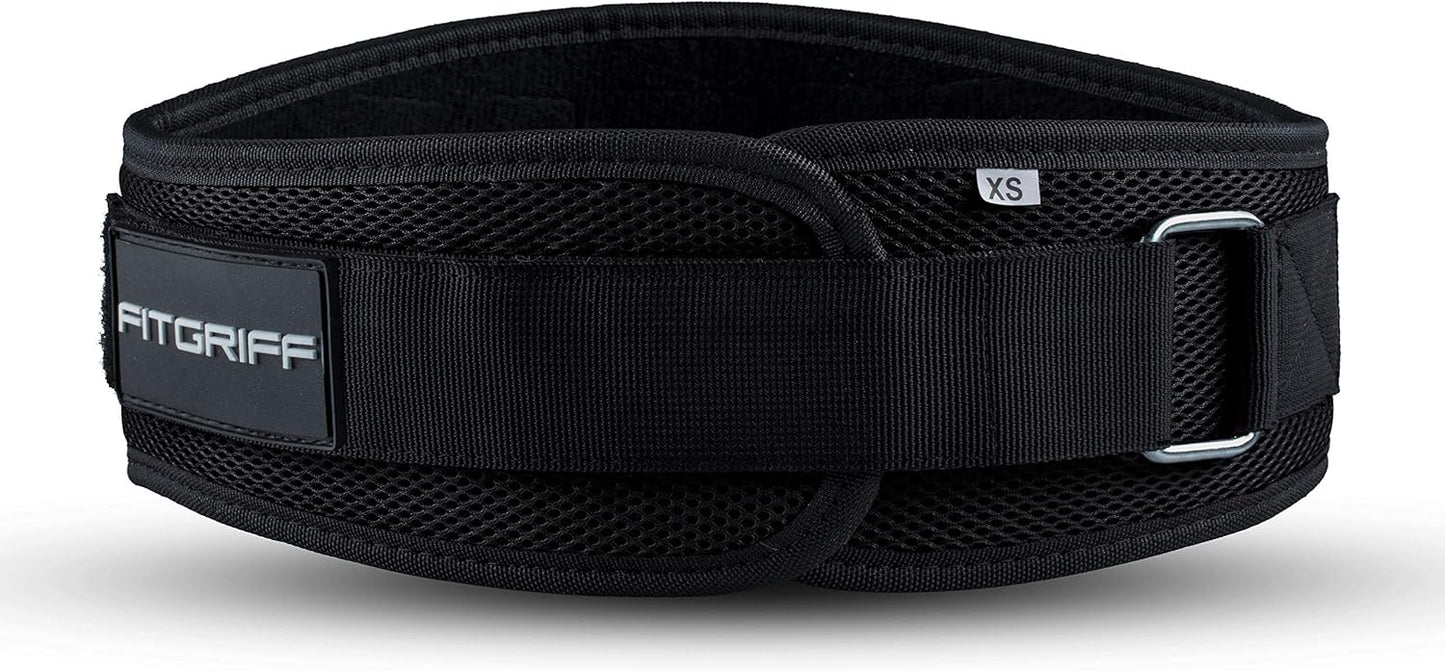 Gewichthebergürtel V1, Schwarz 81cm - 88cm Bauchumfang (Medium)