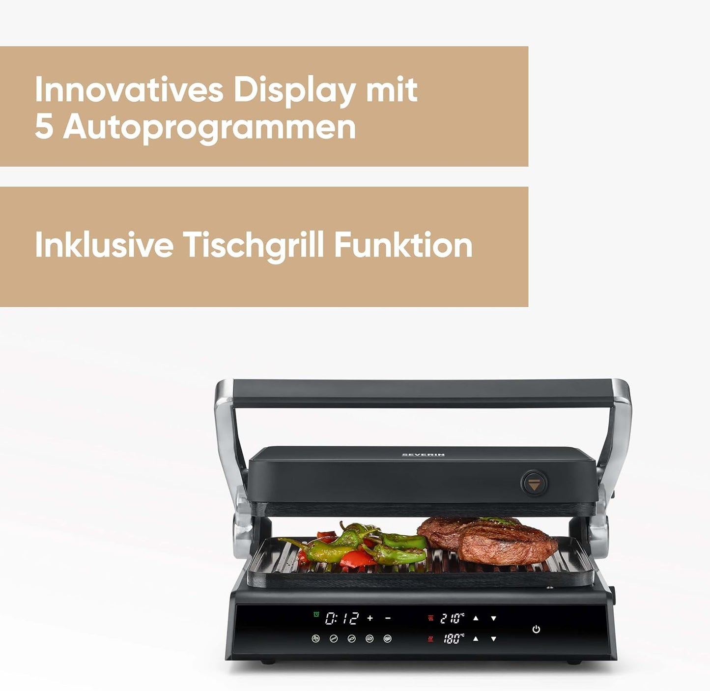Kontaktgrill KG 2399, SEVINI Comfort, 1.800W