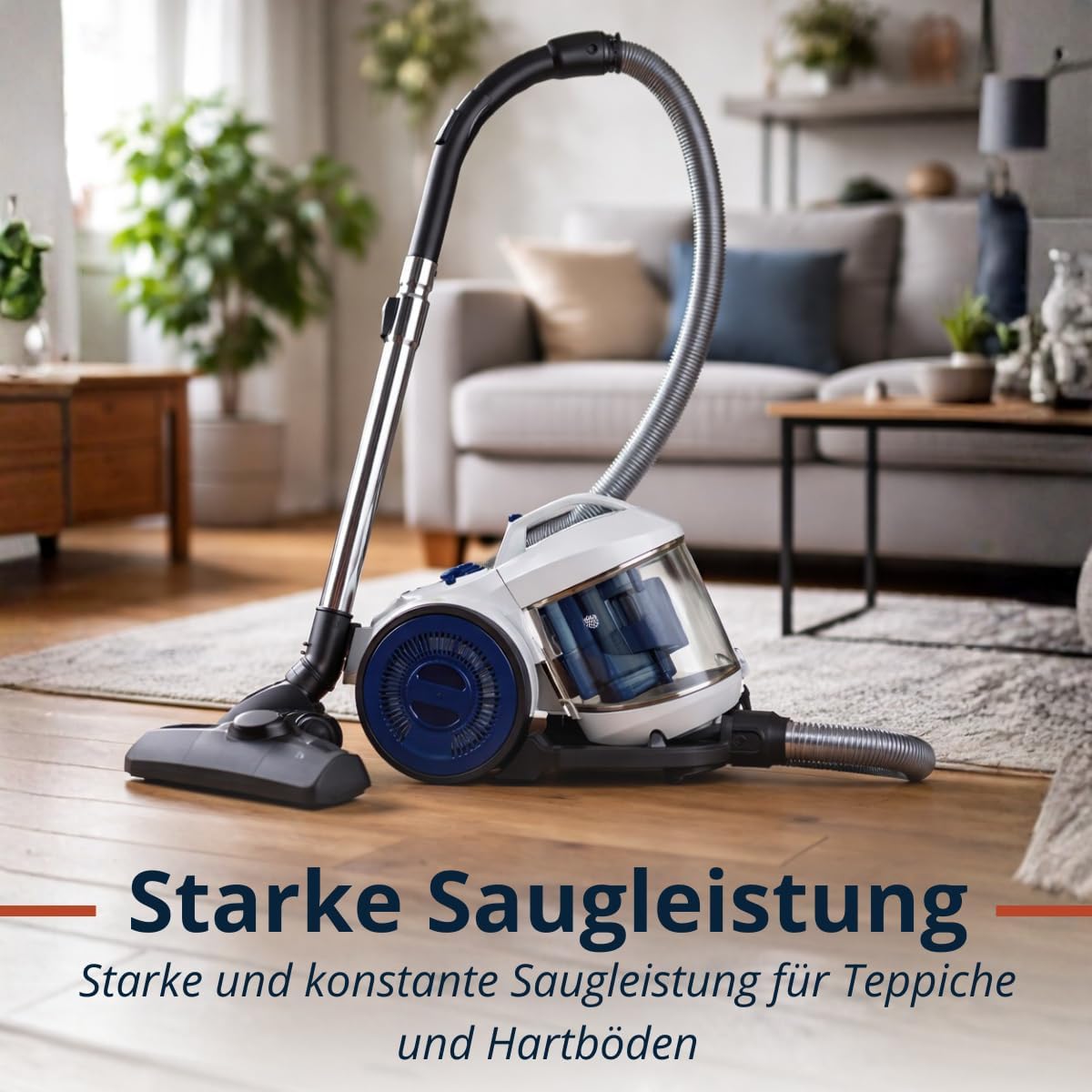 Beutelloser Staubsauger DD2503 mit HEPA-Filter