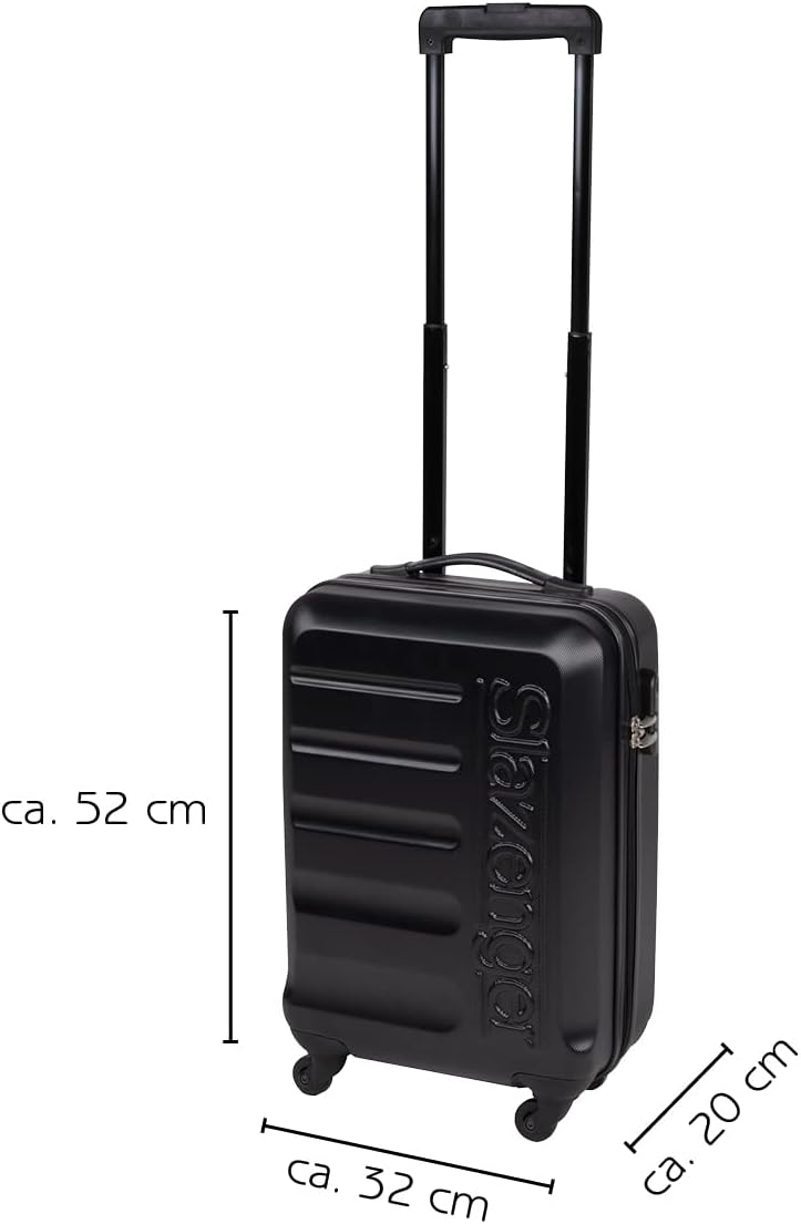 Trolley Set 99762, 3-Teilig Schwarz ; Tiefschwarz