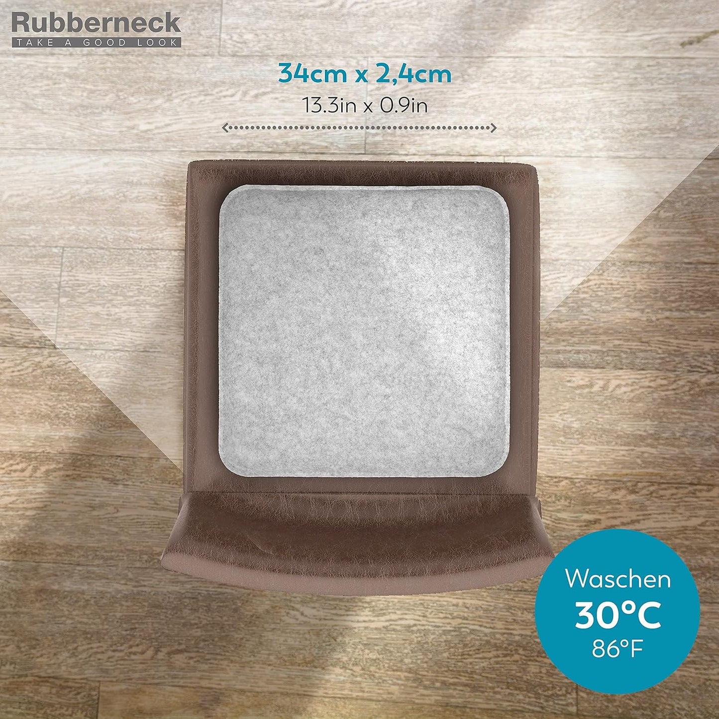 Rutschfeste Stuhlkissen, 4er Set, 4 Stück (1er Pack) Hellgrau
