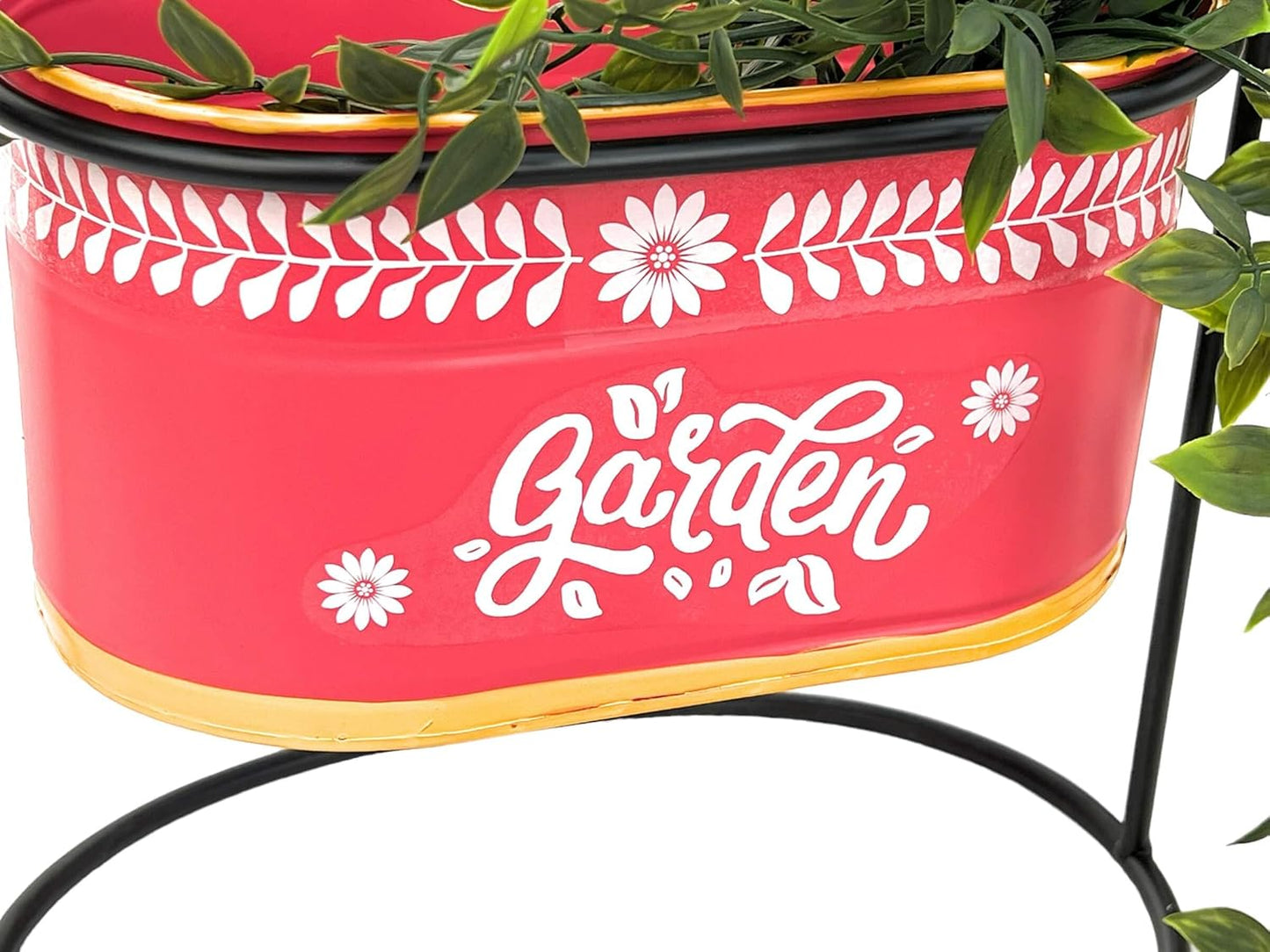 Ovaler Blumenständer mit Topf, 24 cm