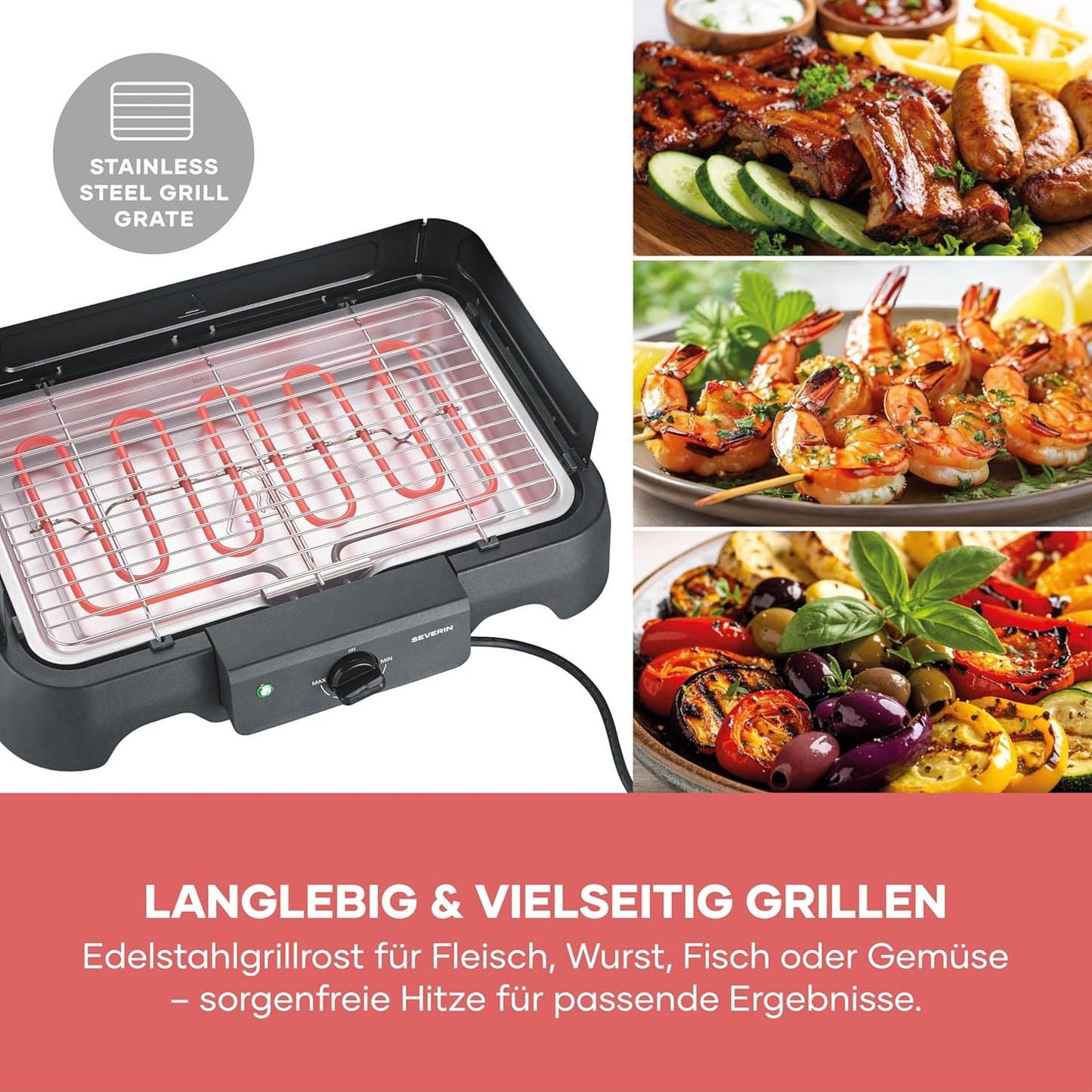 PG 8593, NEU 2026: Edelstahl-Grillrost
