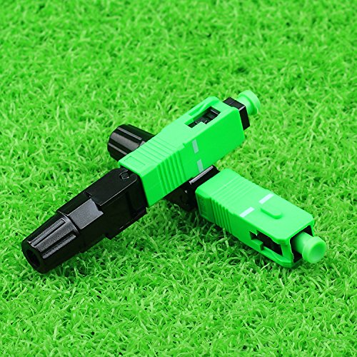 Glasfaser-Schnellverbinder SC-APC, 100 Stück