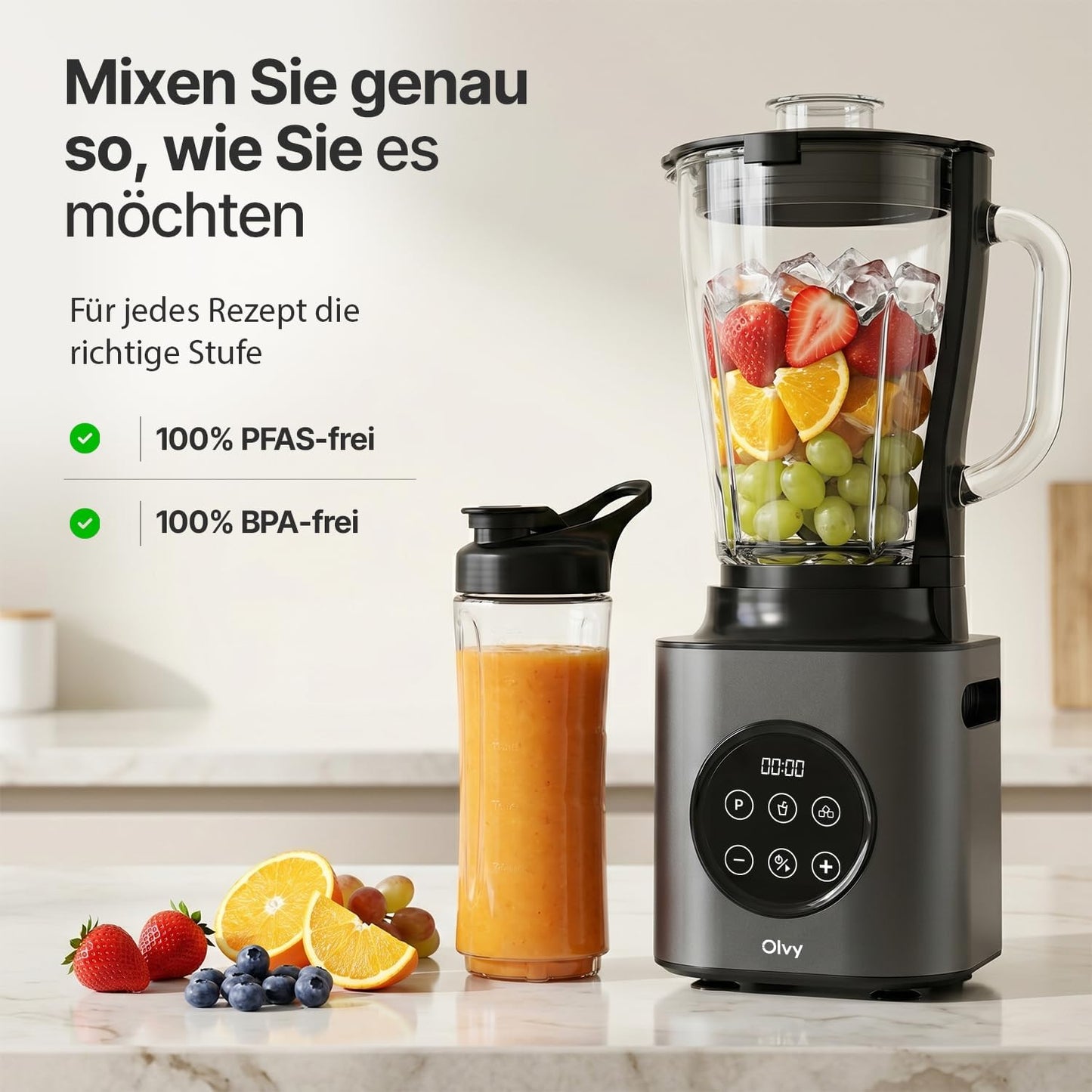 Smoothie Standmixer, Grey