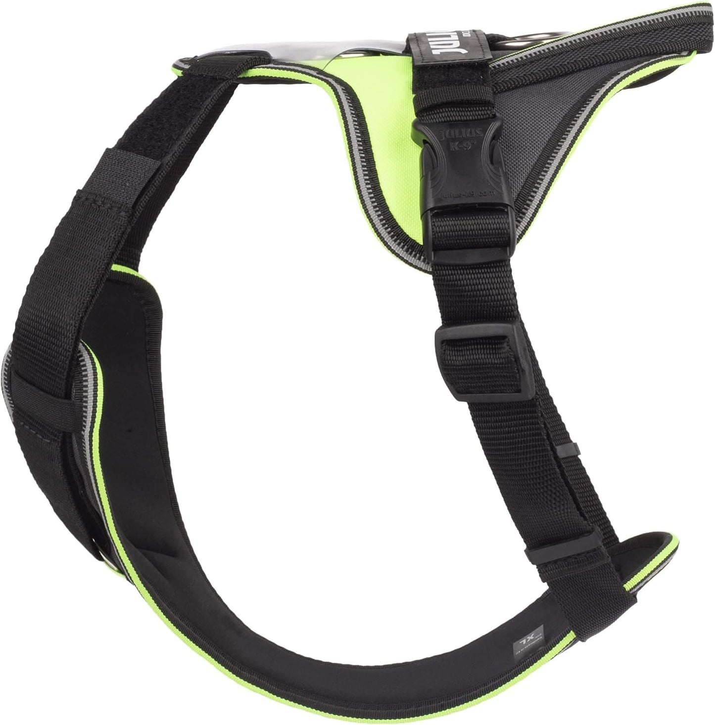 Longwalk Geschirr für Hunde, Neon-Grau XL