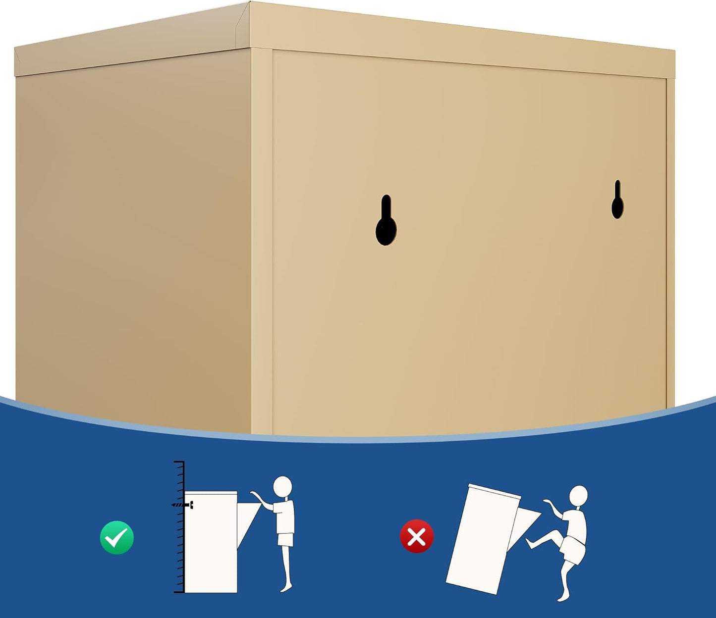 Küchenmülleimer mit Klappdeckel, 2x15L, 2 x 15 L Beige