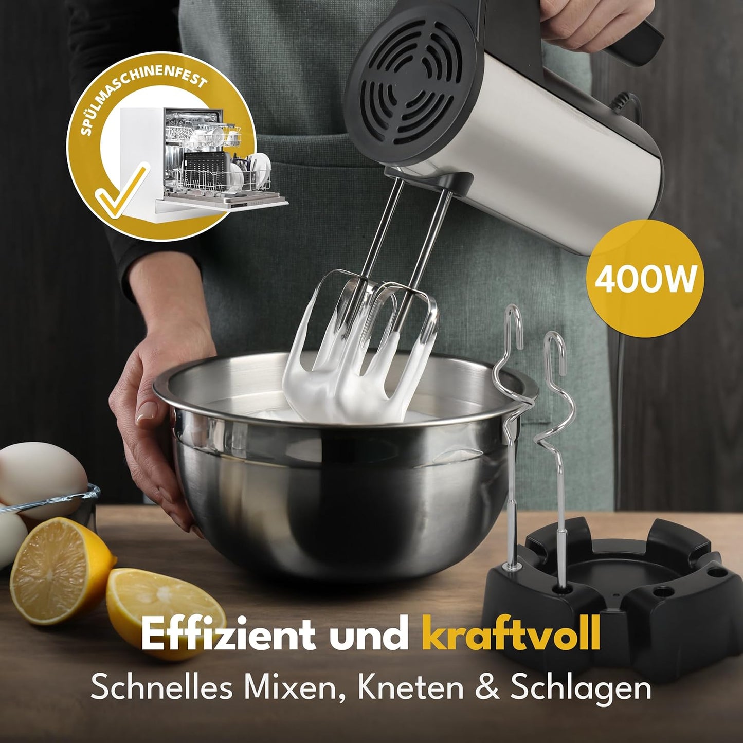 Handmixer 400W mit 5 Stufen & Turbo