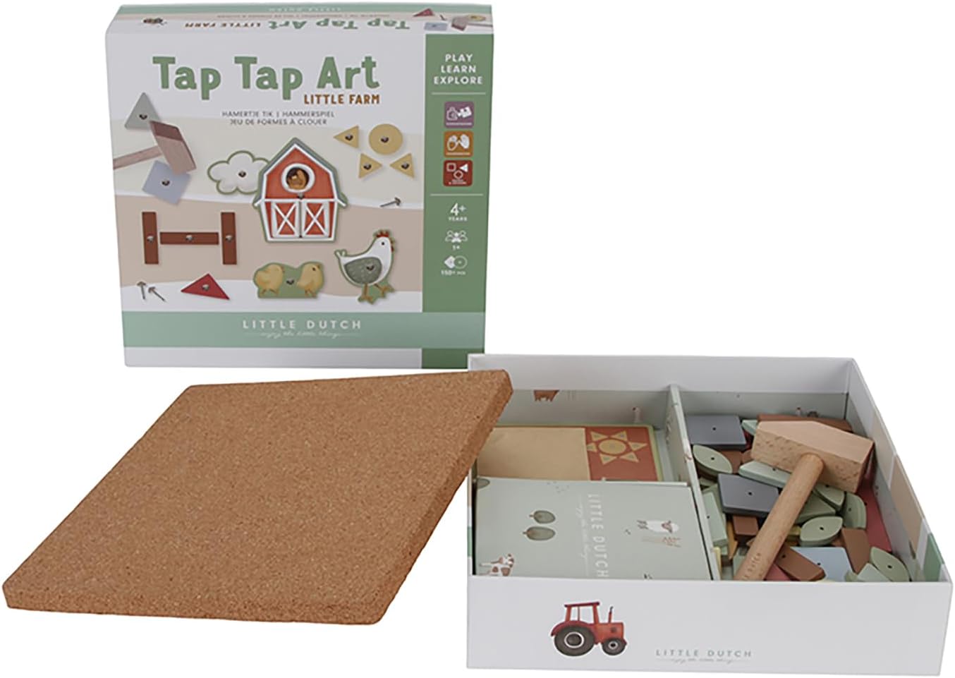 Tap Tap Art Hammerspiel Nagelspiel Little Farm, Little Farm
