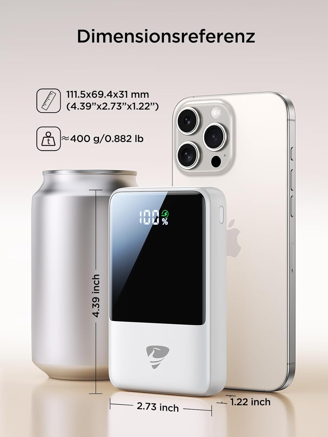 Powerbank, Weiss 20000mAh
