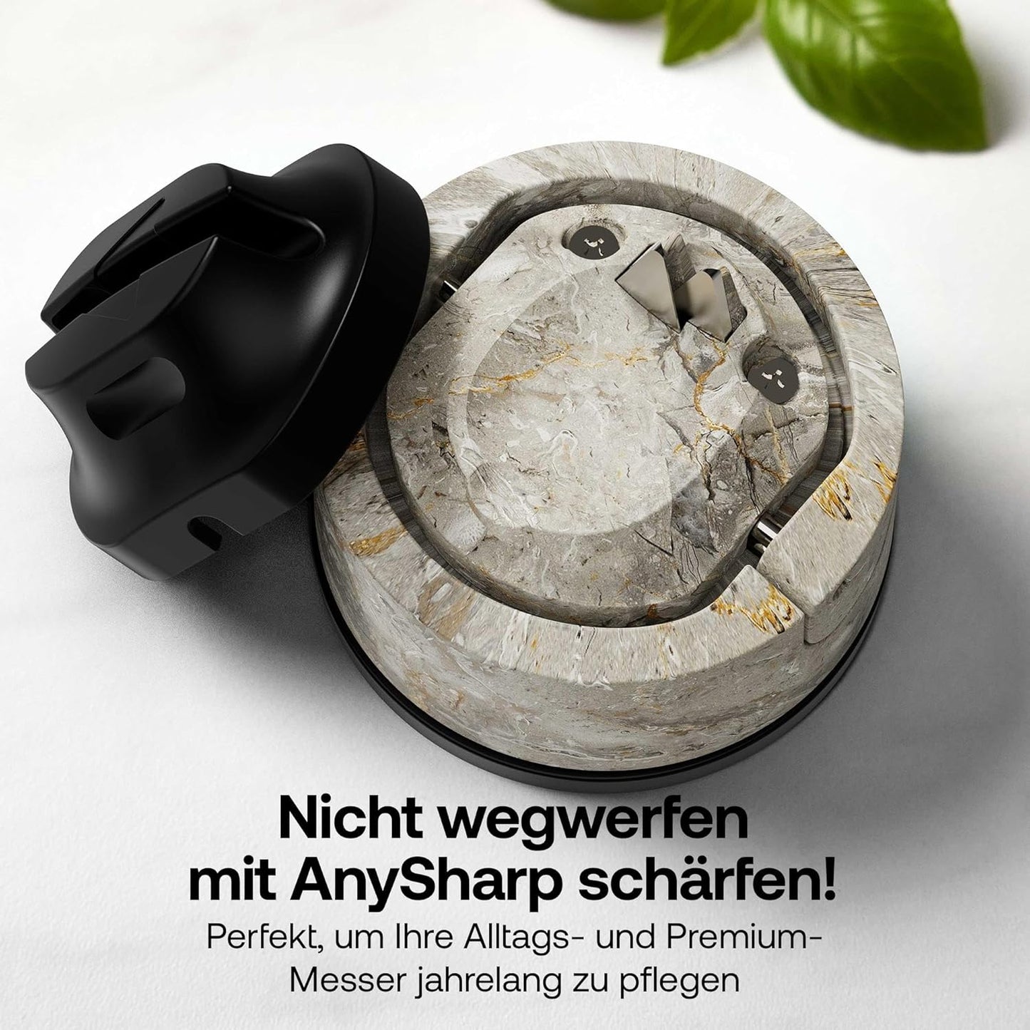 Evo Messerschärfer mit PowerGrip Saugnapf, Evo Stein