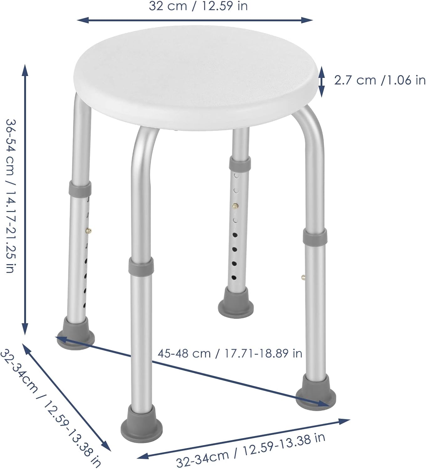 Duschhocker höhenverstellbar