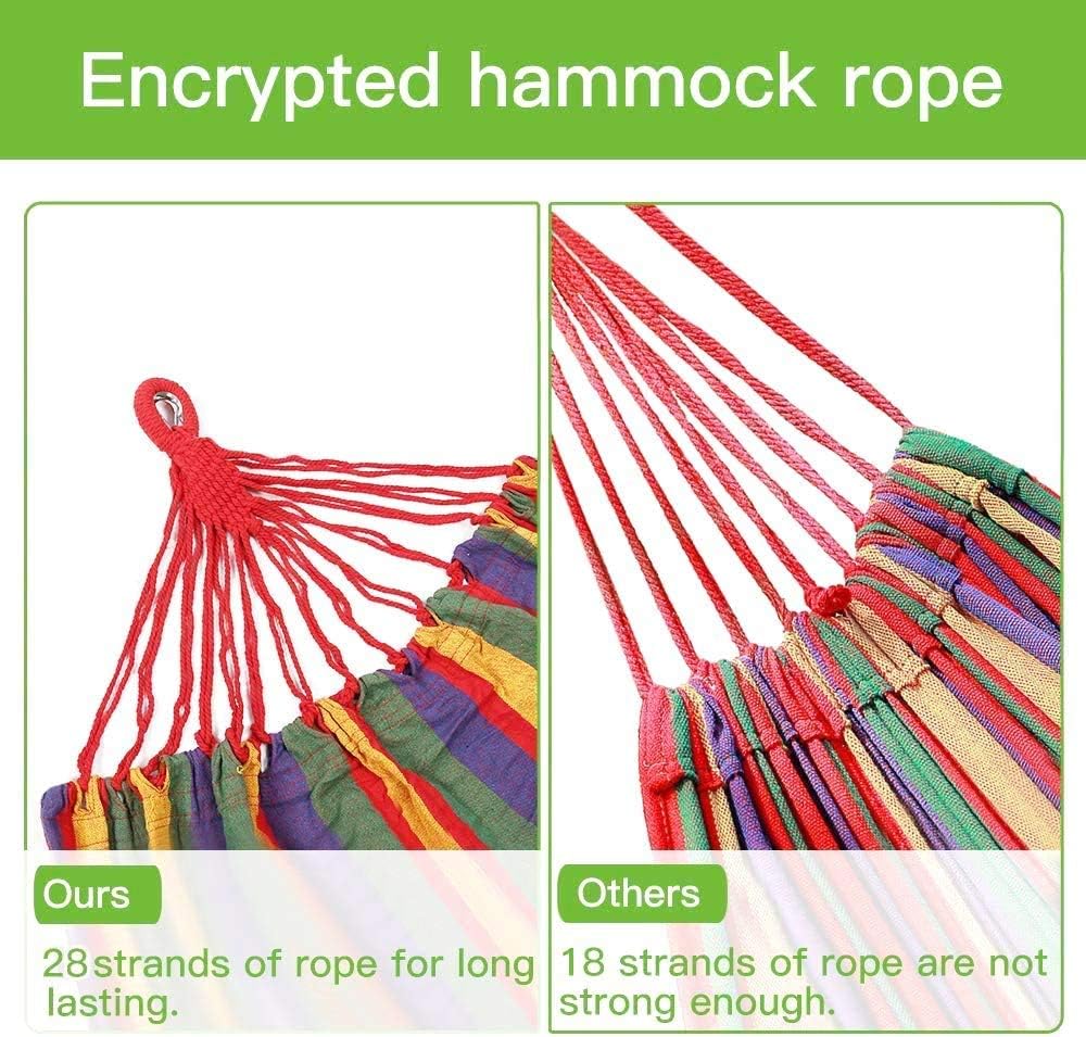 Doppelhängematte mit Ständer, 250 kg Tragkraft, Blau und Grün