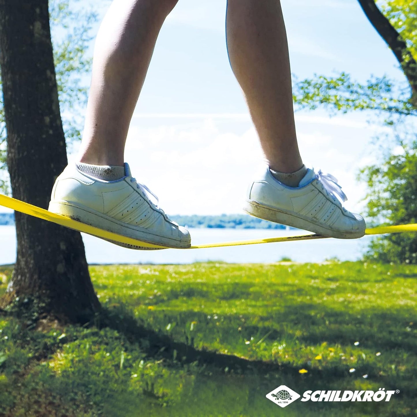 Slackline-Set 15m mit Teaching Line, Einheitsgrösse
