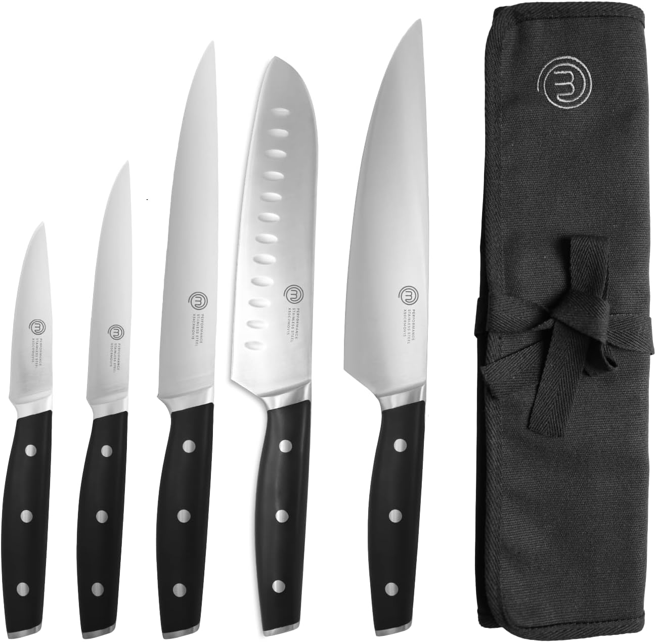 Messer-Set mit Messertasche, 5-teilig mit Messertasche