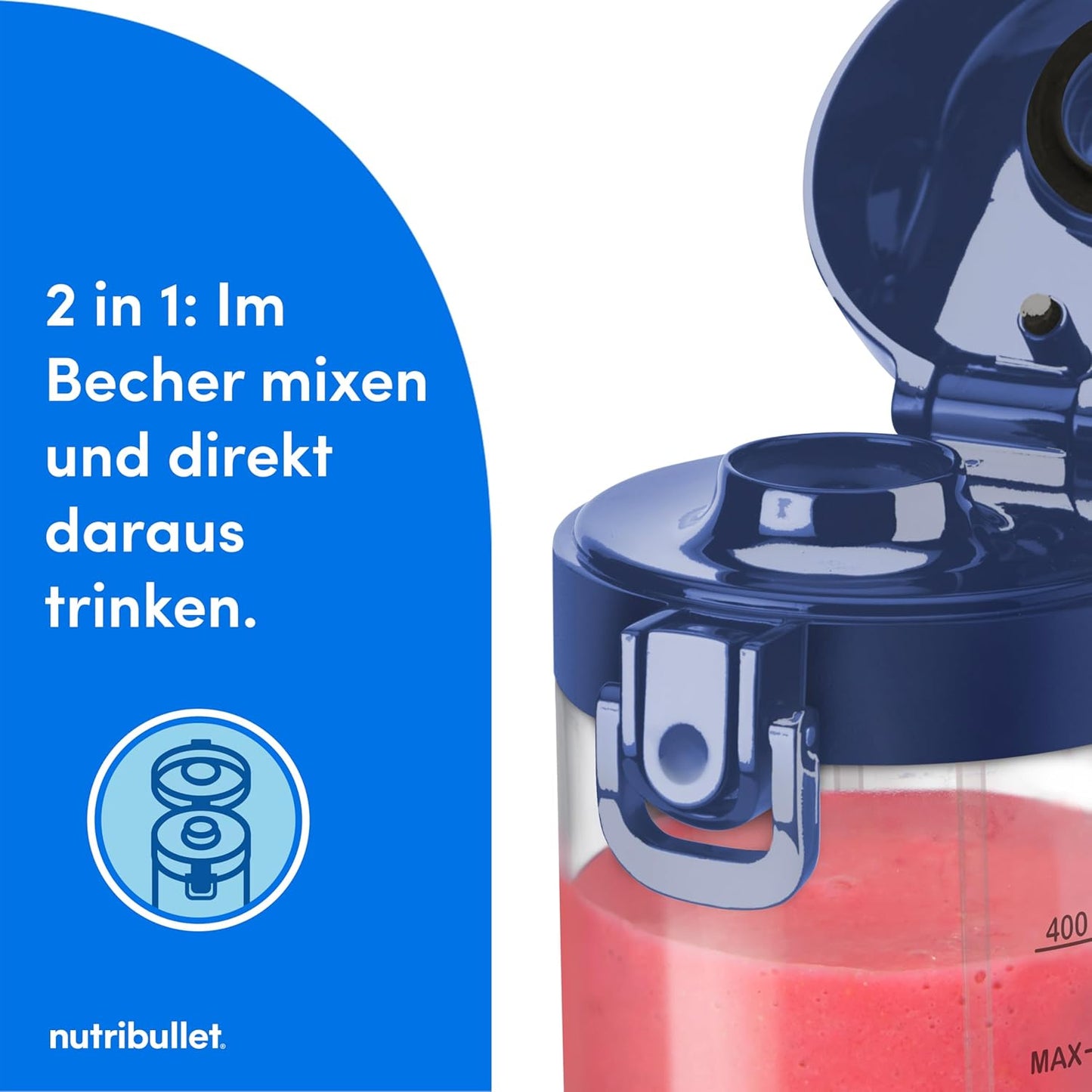 Mini-Mixer, Tragbar|Navy Blau