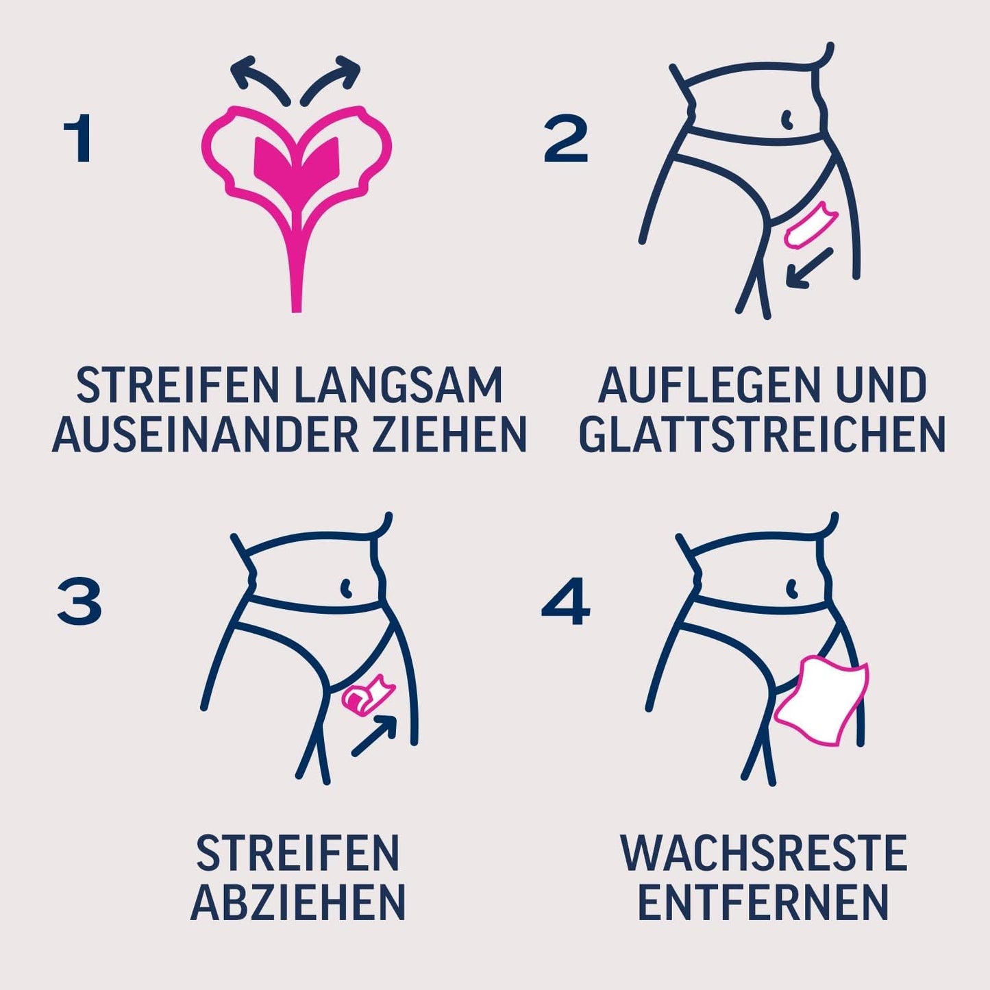 6er-Pack Kaltwachsstreifen