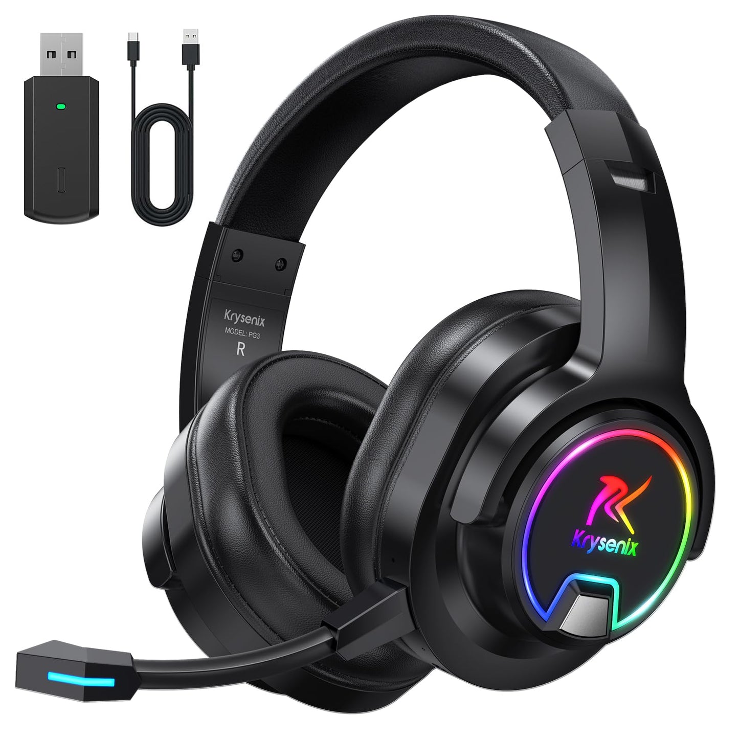 PG3 Gaming Headset, Russschwarz