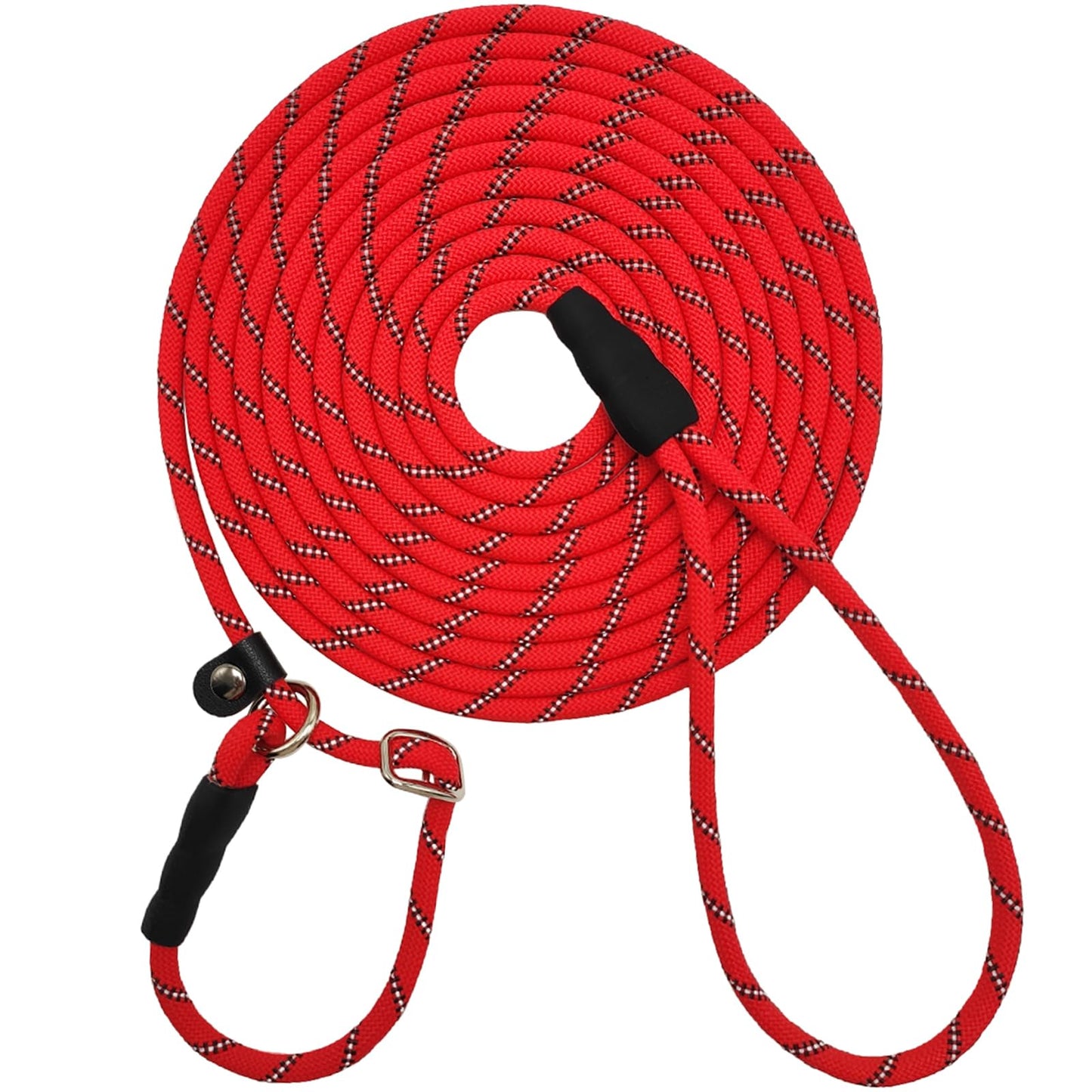 Retrieverleine für mittelgrosse Hunde,  9 m, rot 1/3 in x 30ft