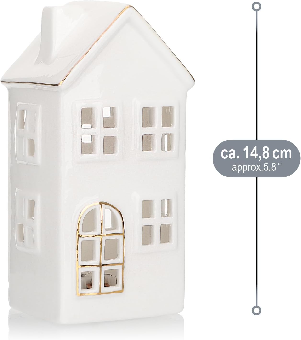 LED-Lichthaus für Winterdekoration, Haus - 15cm