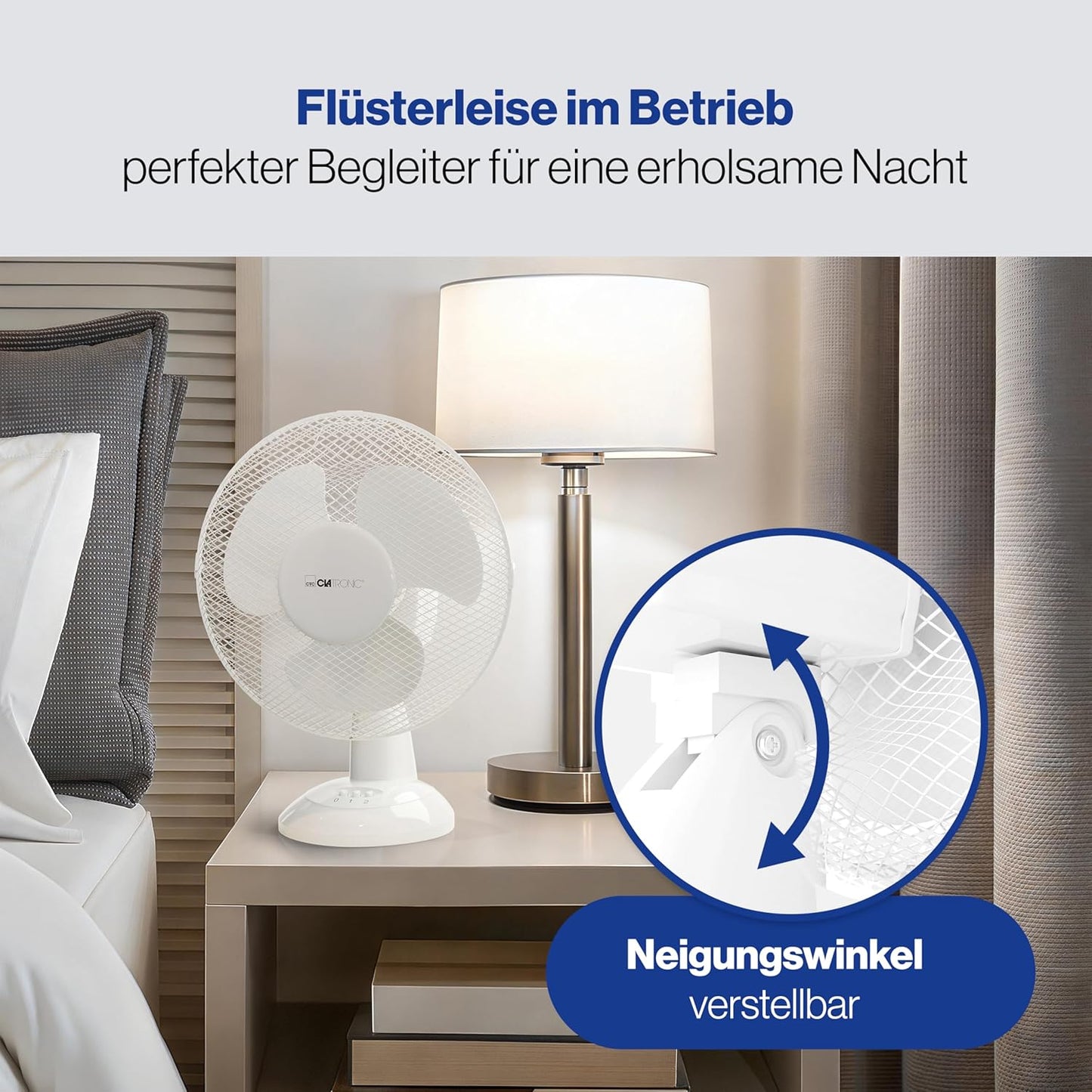 Tischventilator VL 3601, Weiss