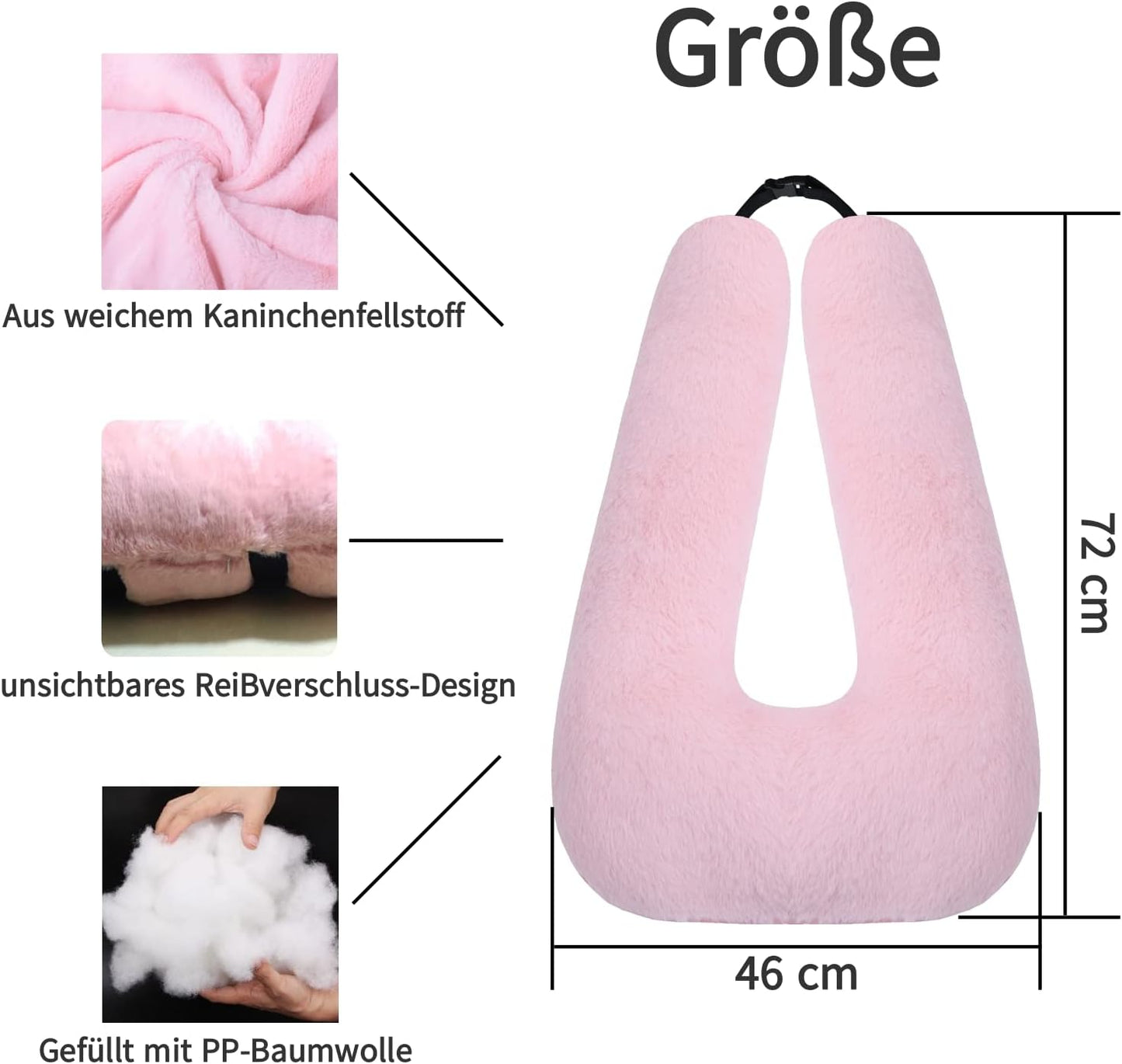 Reisekissen für Kinder, Rosa