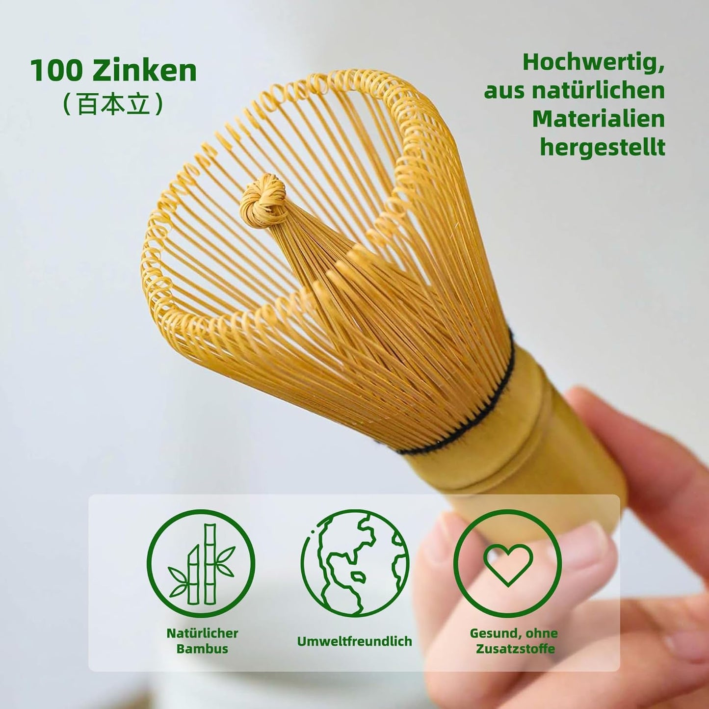 Matcha-Set, Celadon-grün