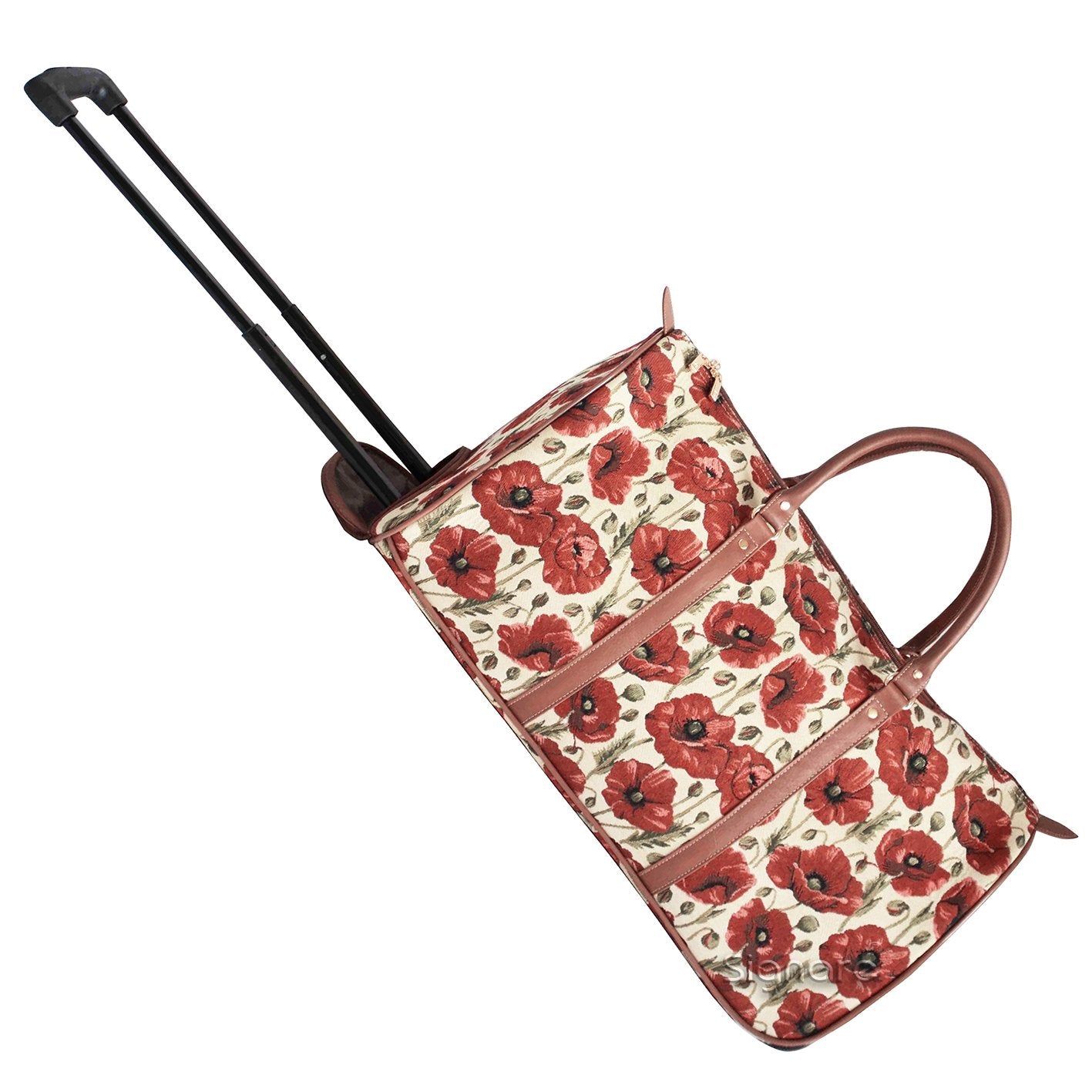 Reisetasche mit Teleskoparm, Mohn