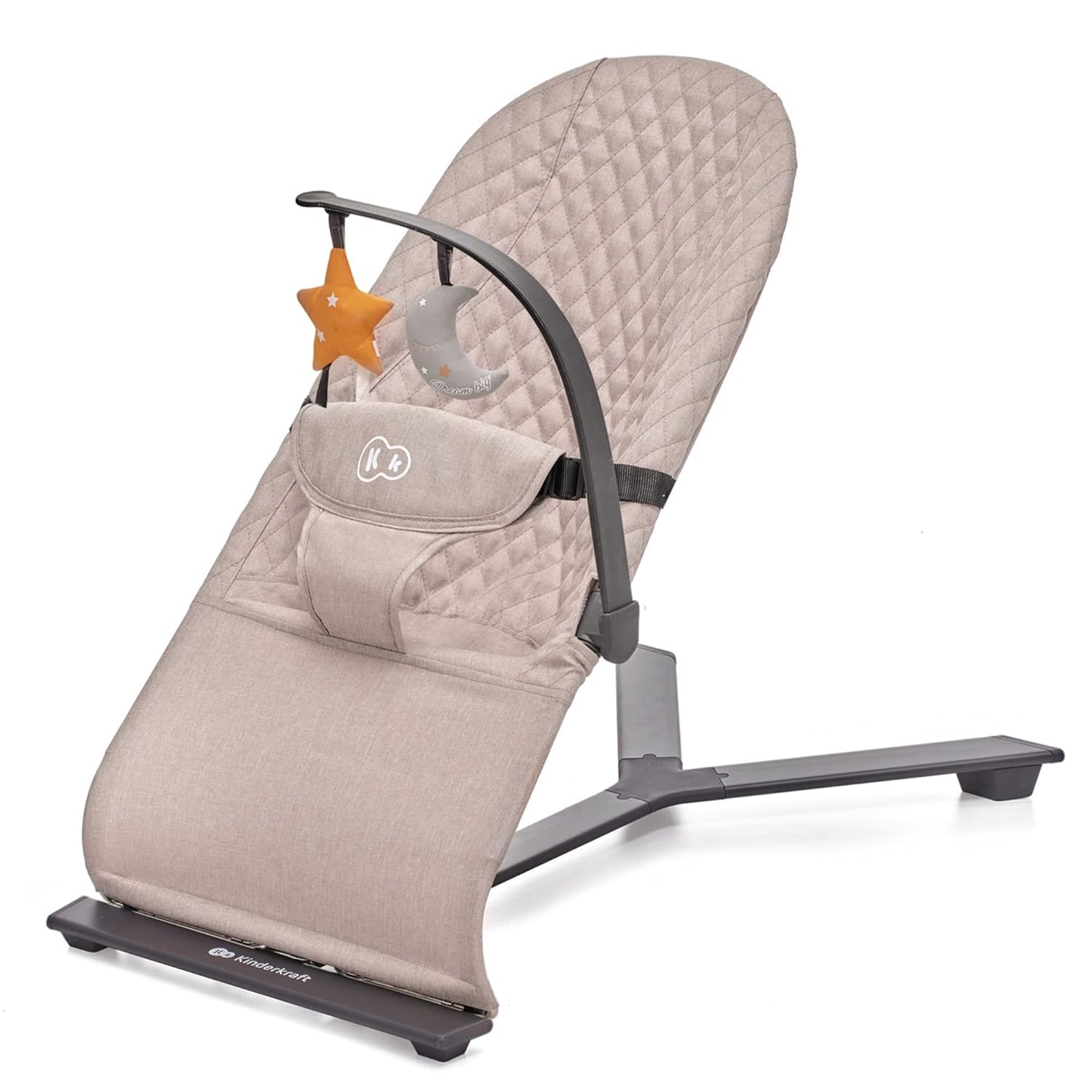 Babywippe Mimi mit Spielbügel und verstellbarer Rückenlehne, Beige
