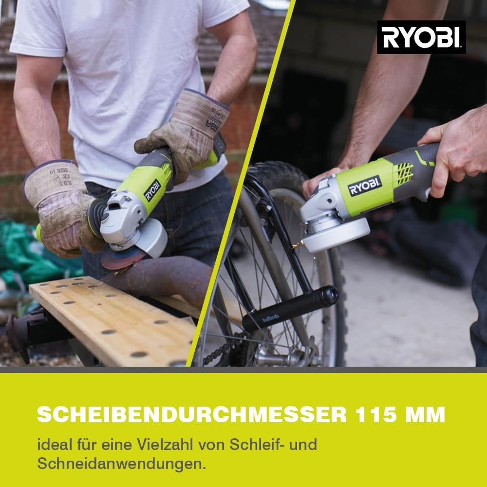 Akkuwinkelschleifer R18AG-0 ohne Akku & Ladegerät, ⌀115 mm Brushed ohne Akku & Ladegerät