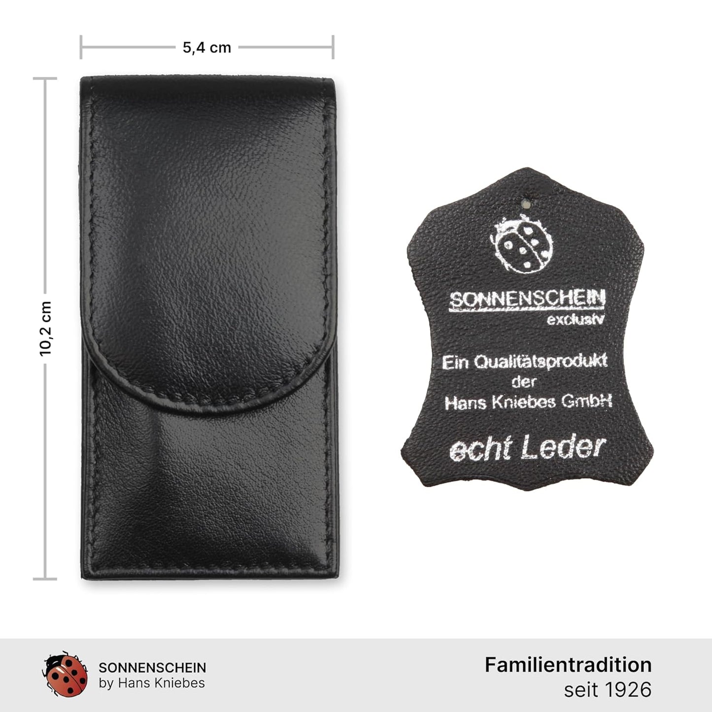 3-teiliges Maniküre-Set, Schwarz