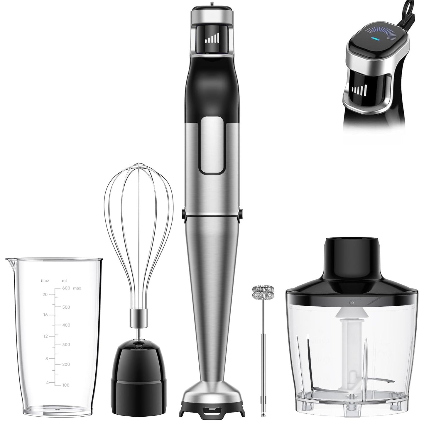 Stabmixer-Set, Schwarz