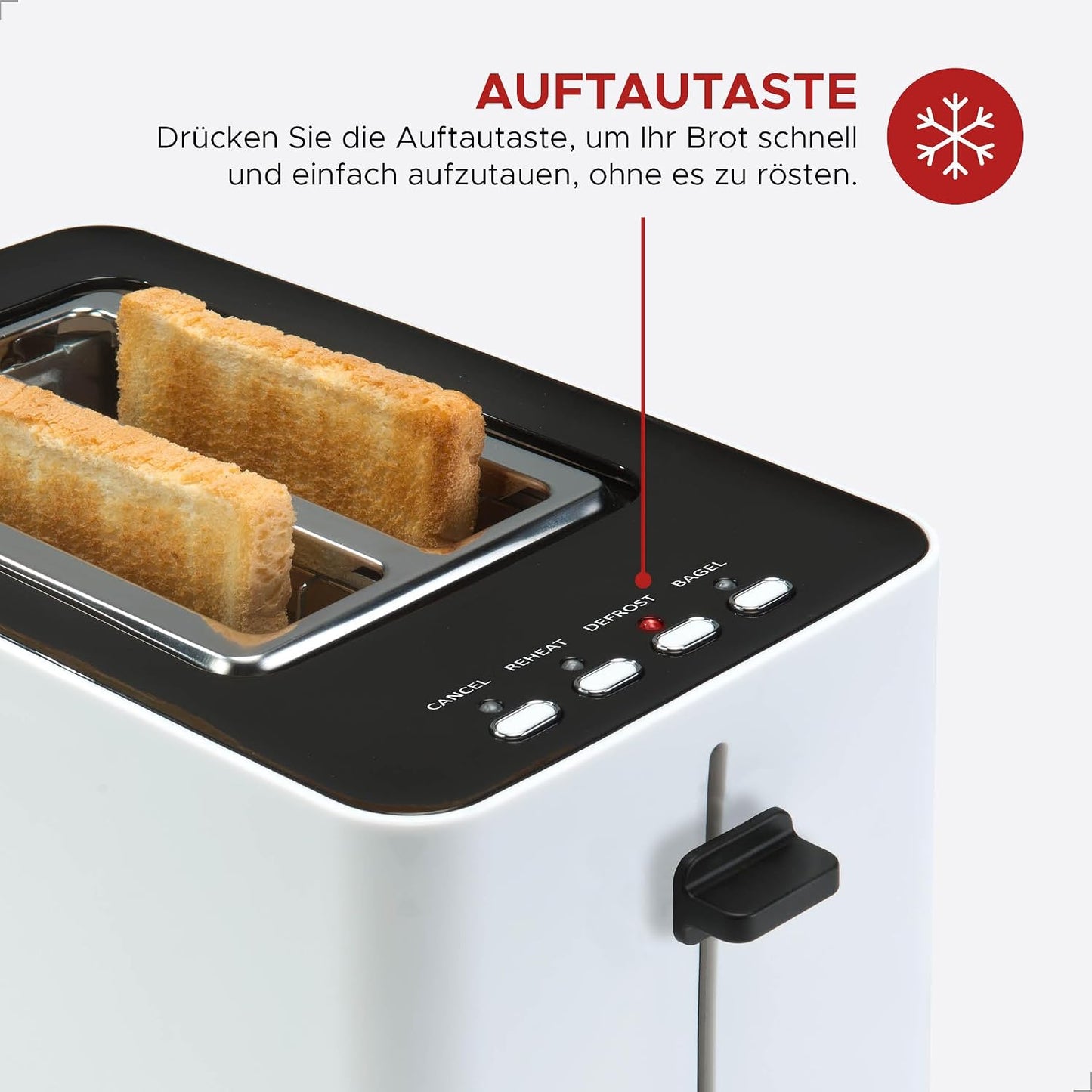 Sandwich-Toaster mit Bagel-Funktion