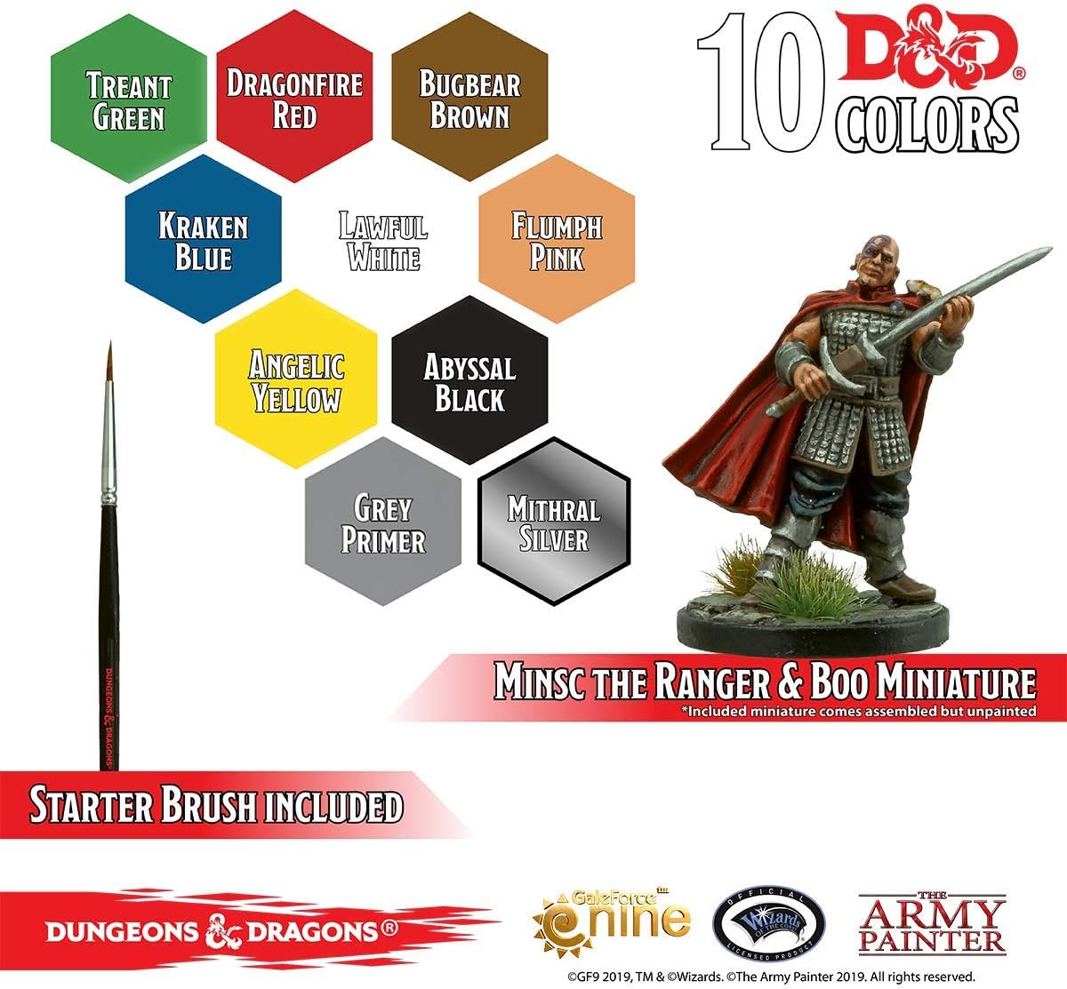 Dungeons and Dragons Nolzur’s Marvelous Pigment Adventurers Paint Set