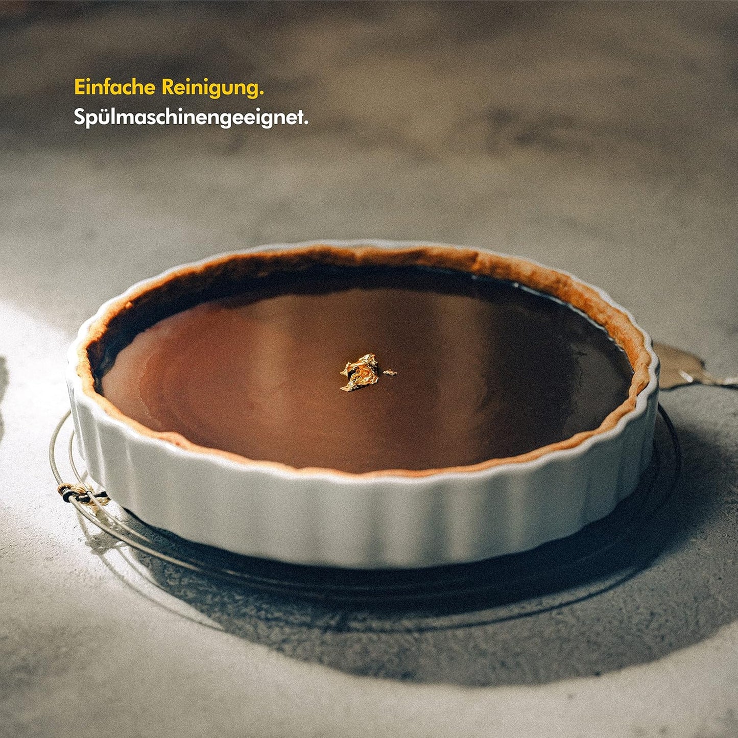 Tarte- und Quicheform, 28 cm, Tarteform Blau