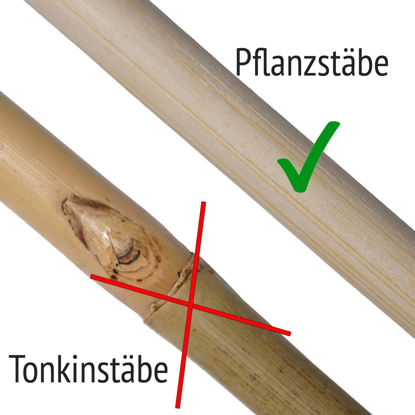 Pflanzenstützen-Set: 100 Rankstäbe + 100m Juteschnur, 100 Rankstäbe + 100 m Juteschnur rot