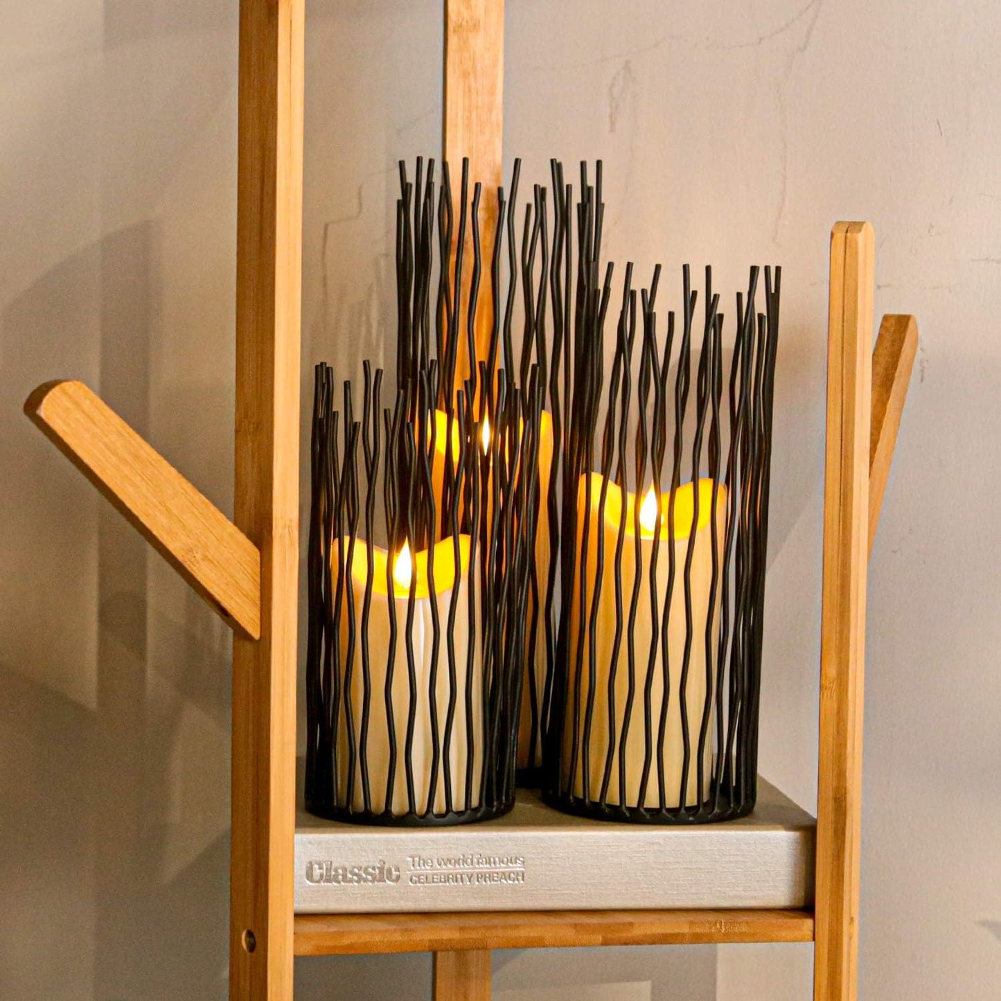 3-teiliges Kerzenhalter-Set