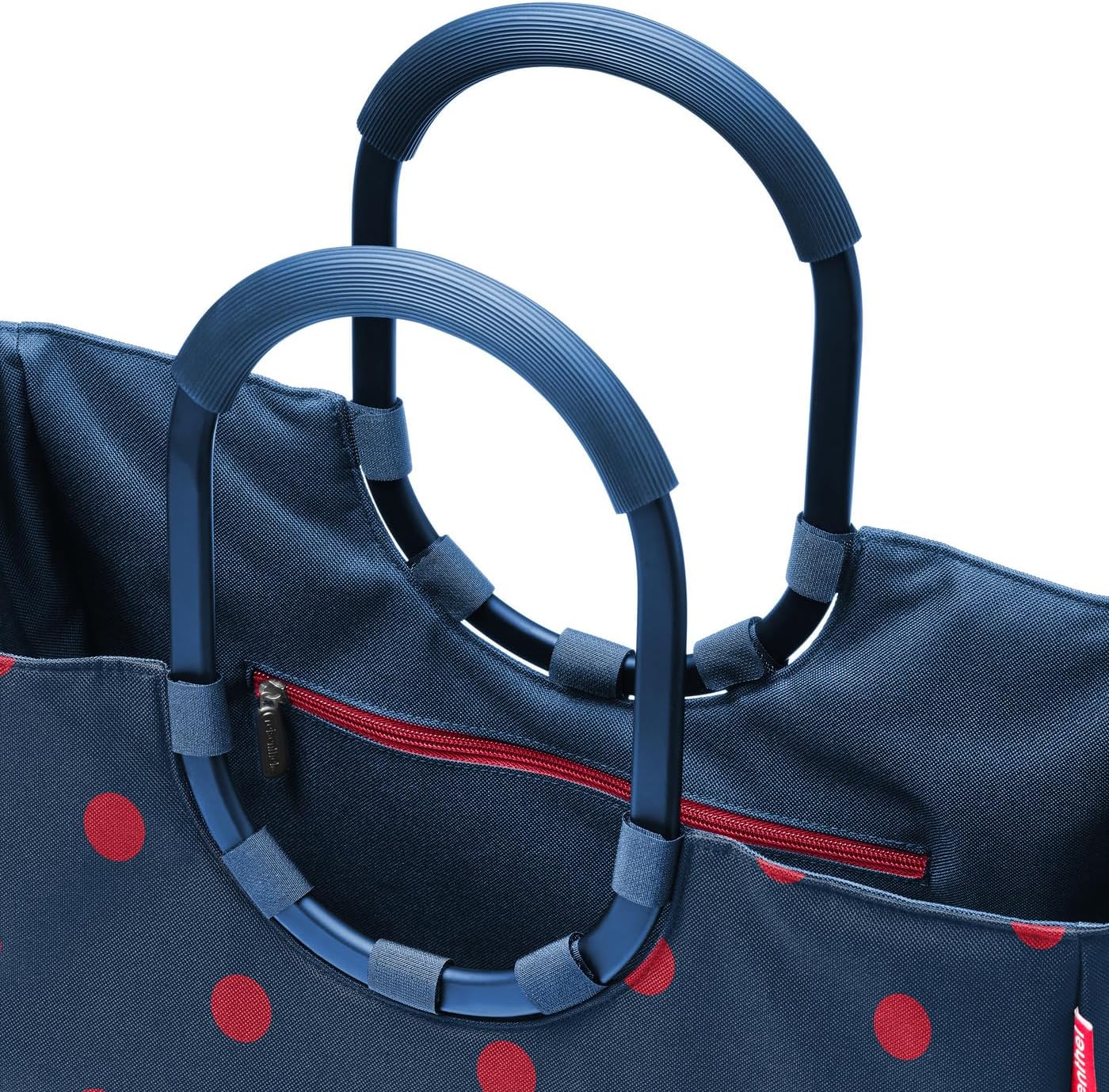 Loopshopper L Einkaufstasche, Frame Mixed Dots Red