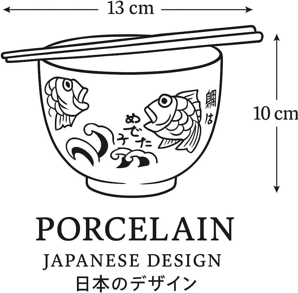Porzellanschale mit Stäbchenhalter, Botanica Indigo