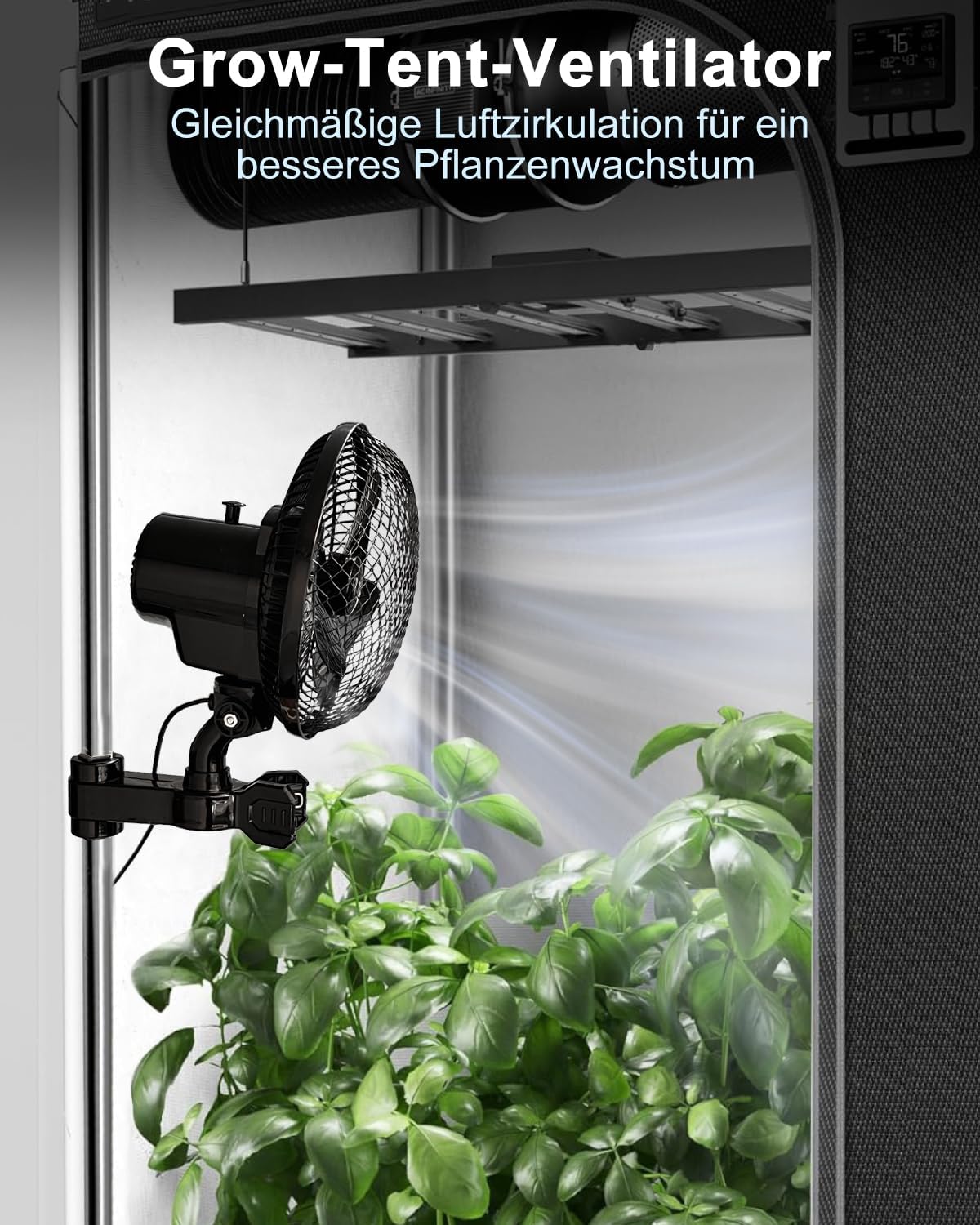 Grow Ventilator mit Clip
