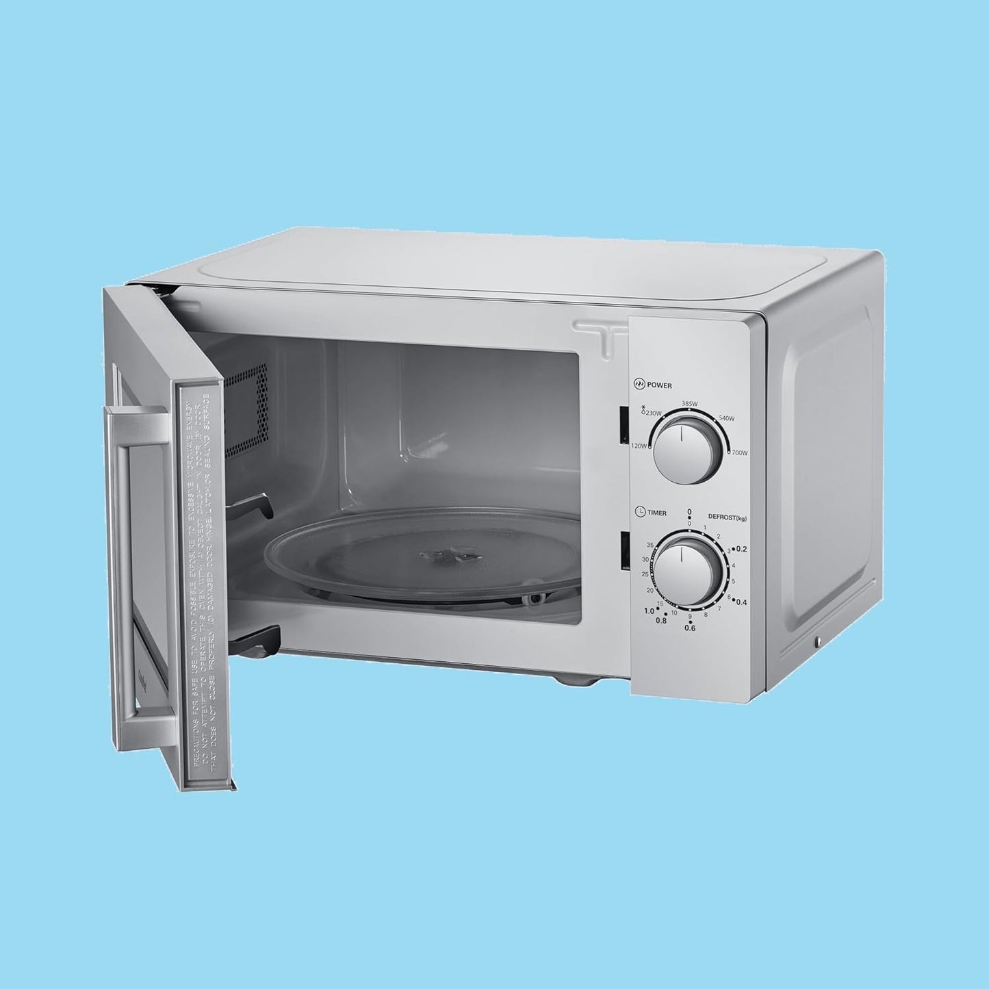 Mikrowelle CMSN 20 si mit 5 Leistungsstufen, Mechanisch Silber 20L
