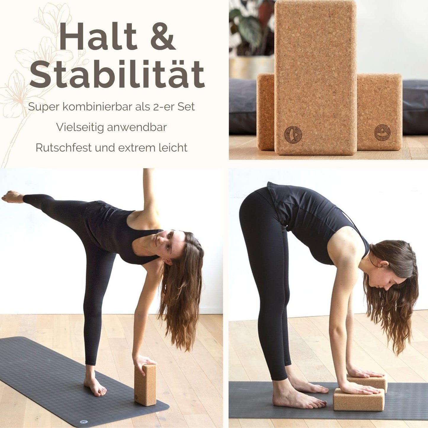 2er-Set Yoga Blöcke, 2er-Set Extra Large