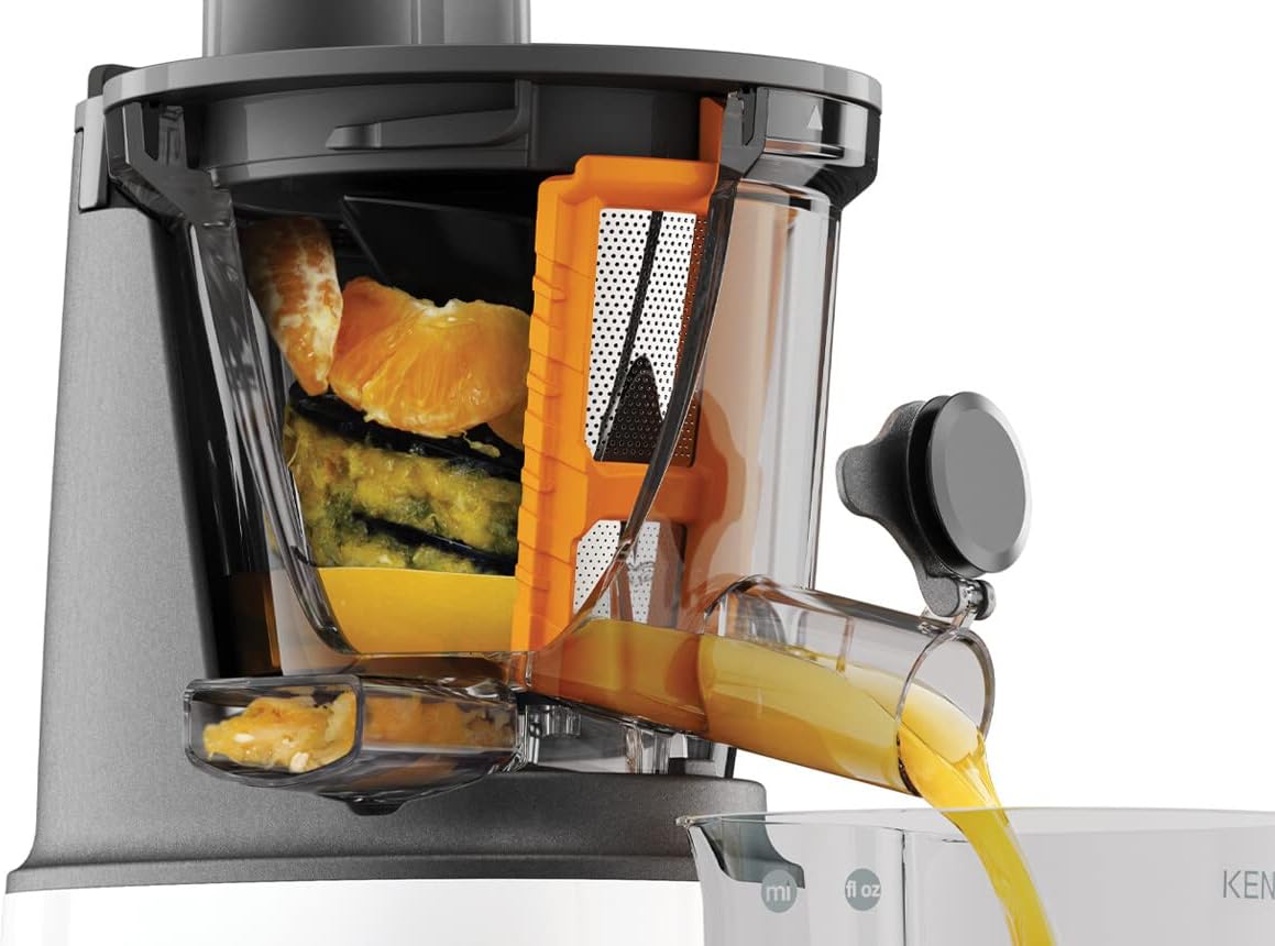 Slow Juicer JMP601SI, Sorbetaufsatz Weiß, Grau