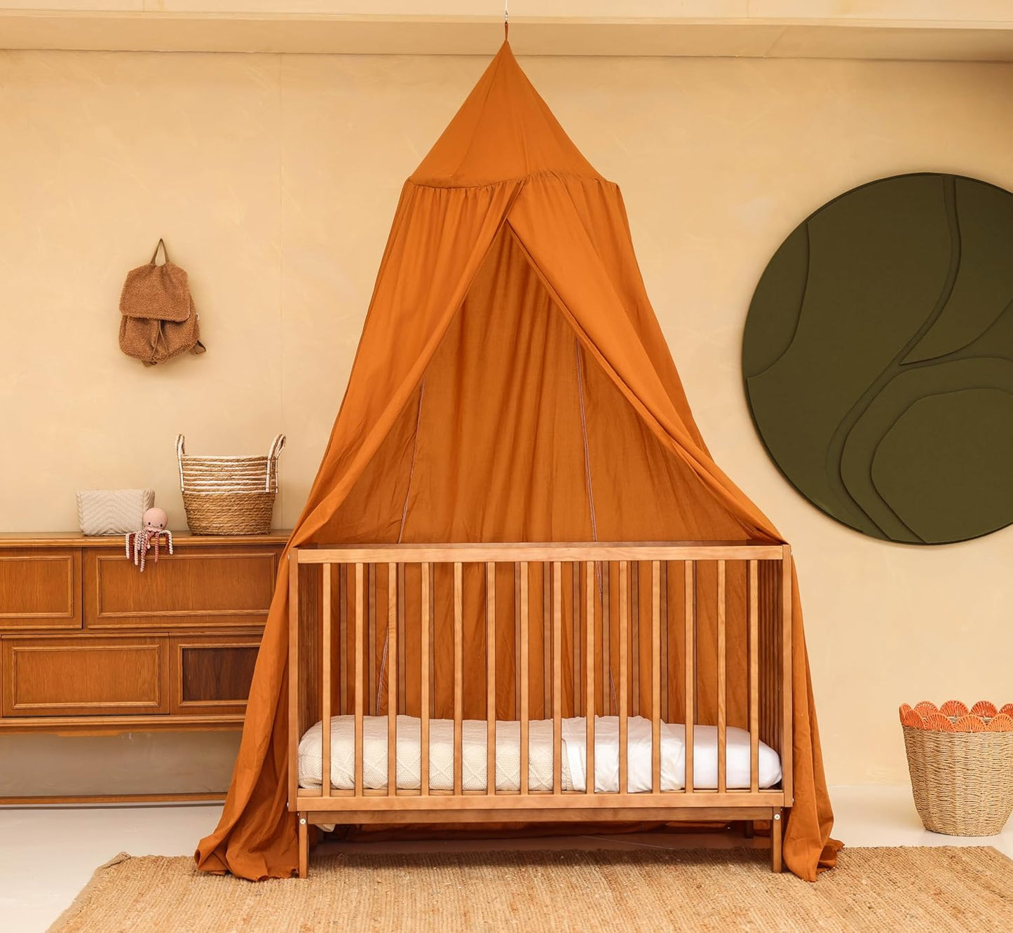 Betthimmel für Babybett und Stubenwagen, Karamell 55 x 240 x 420 CM