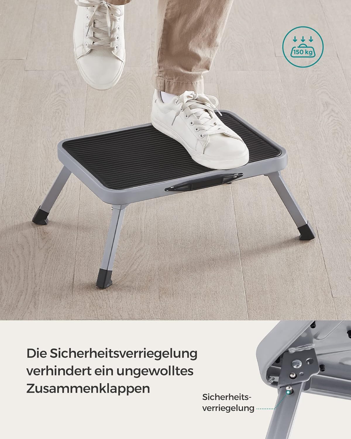 Tritthocker GSL001G01, Grau