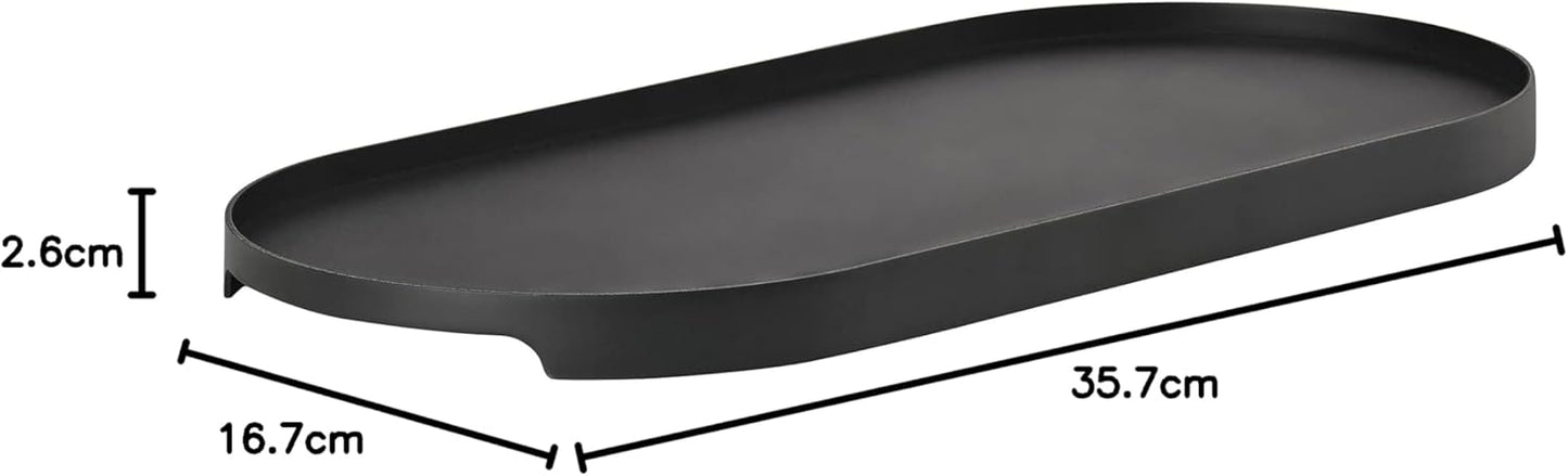 Serviertablett, 35 x 16 x 1.8 cm Schwarz