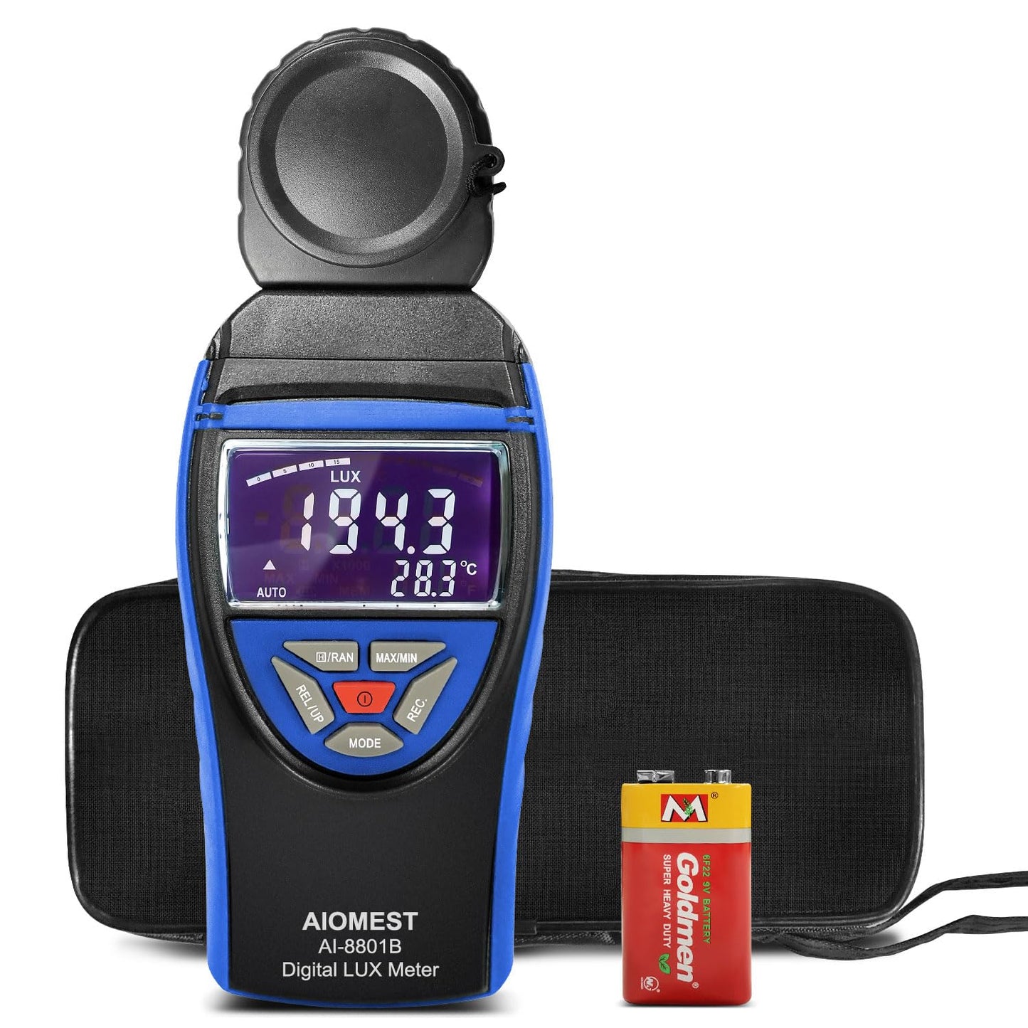 Digitales Luxmeter AI-8801B mit drehbarem Detektor